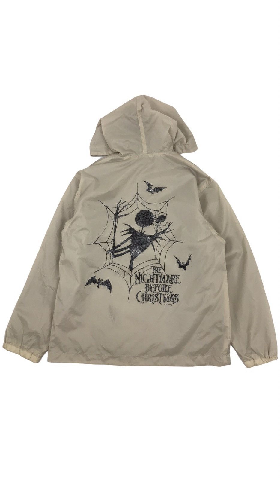 image of Disney x Movie Vintage Tim Burton The Nightmare Before Christmas Jacket in Cream, Men's (Size XS)