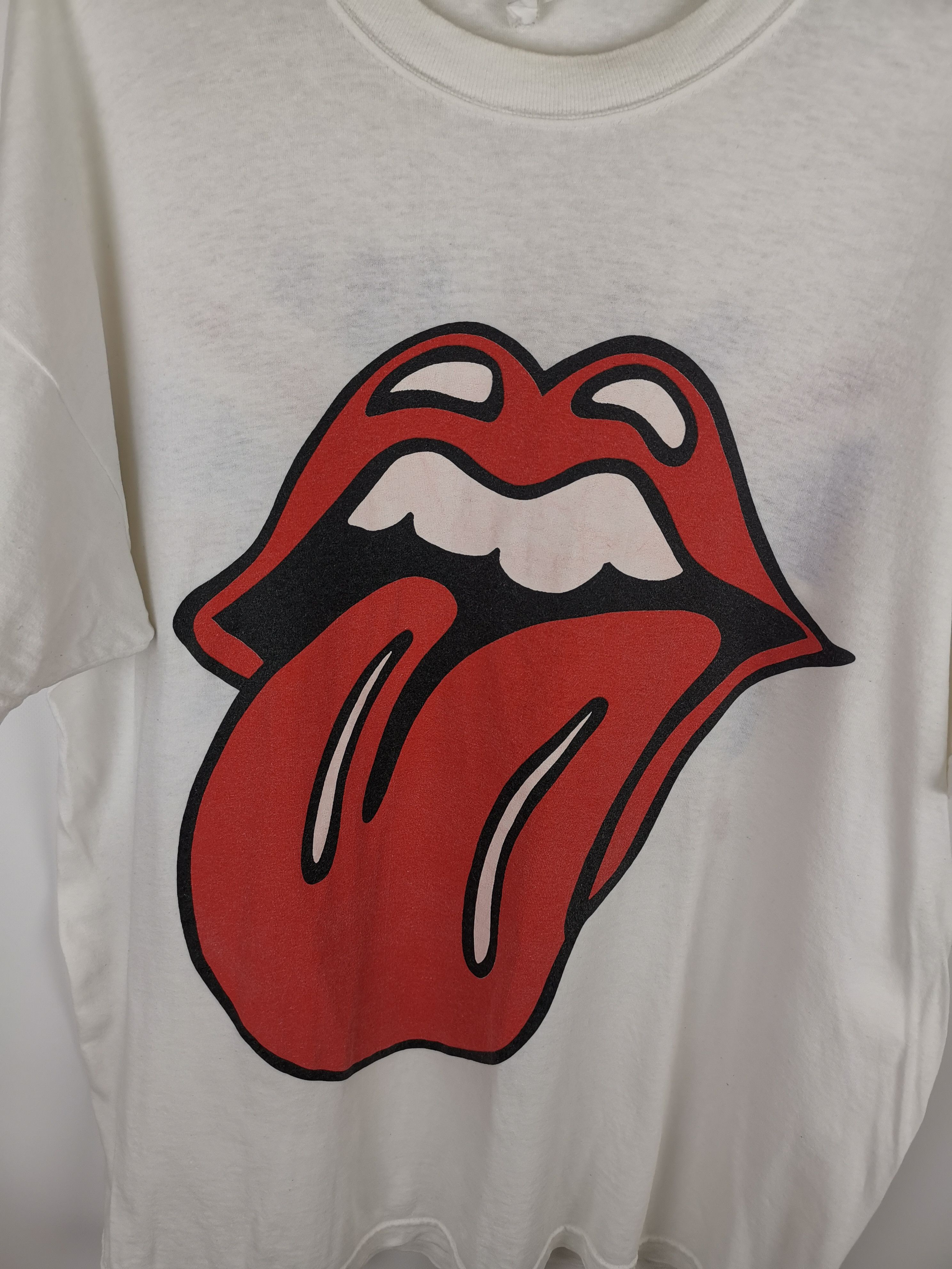 The Rolling Stones × Vintage The Rolling Stones vintage 90s white screen stars band tee Size US XL / EU 56 / 4 - 6 Thumbnail