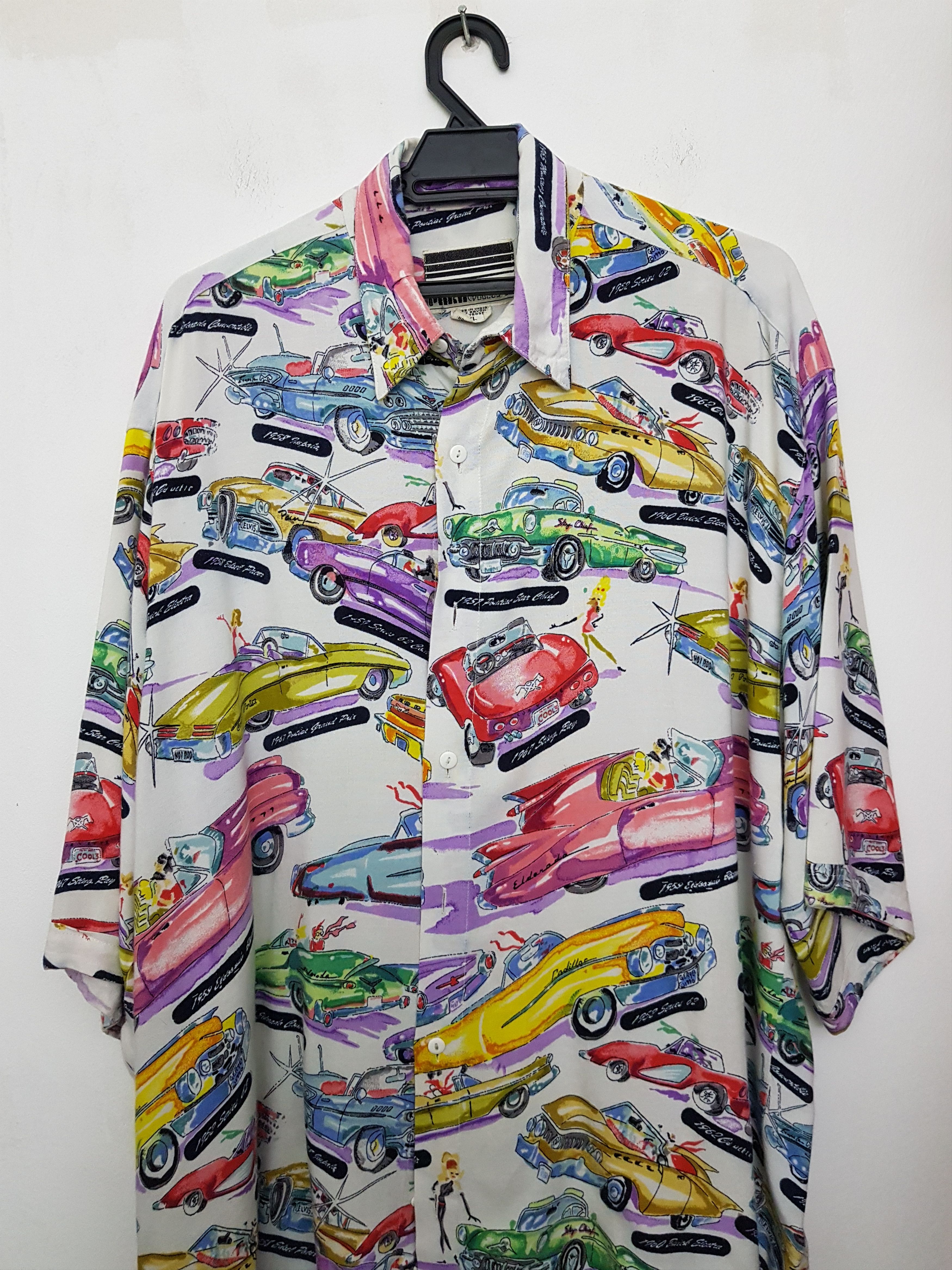 Cadillac × NASCAR 50's & 60's Cadillac Car's Themed Camp Hawaiian Shirt, XL Size US XL / EU 56 / 4 - 11 Thumbnail