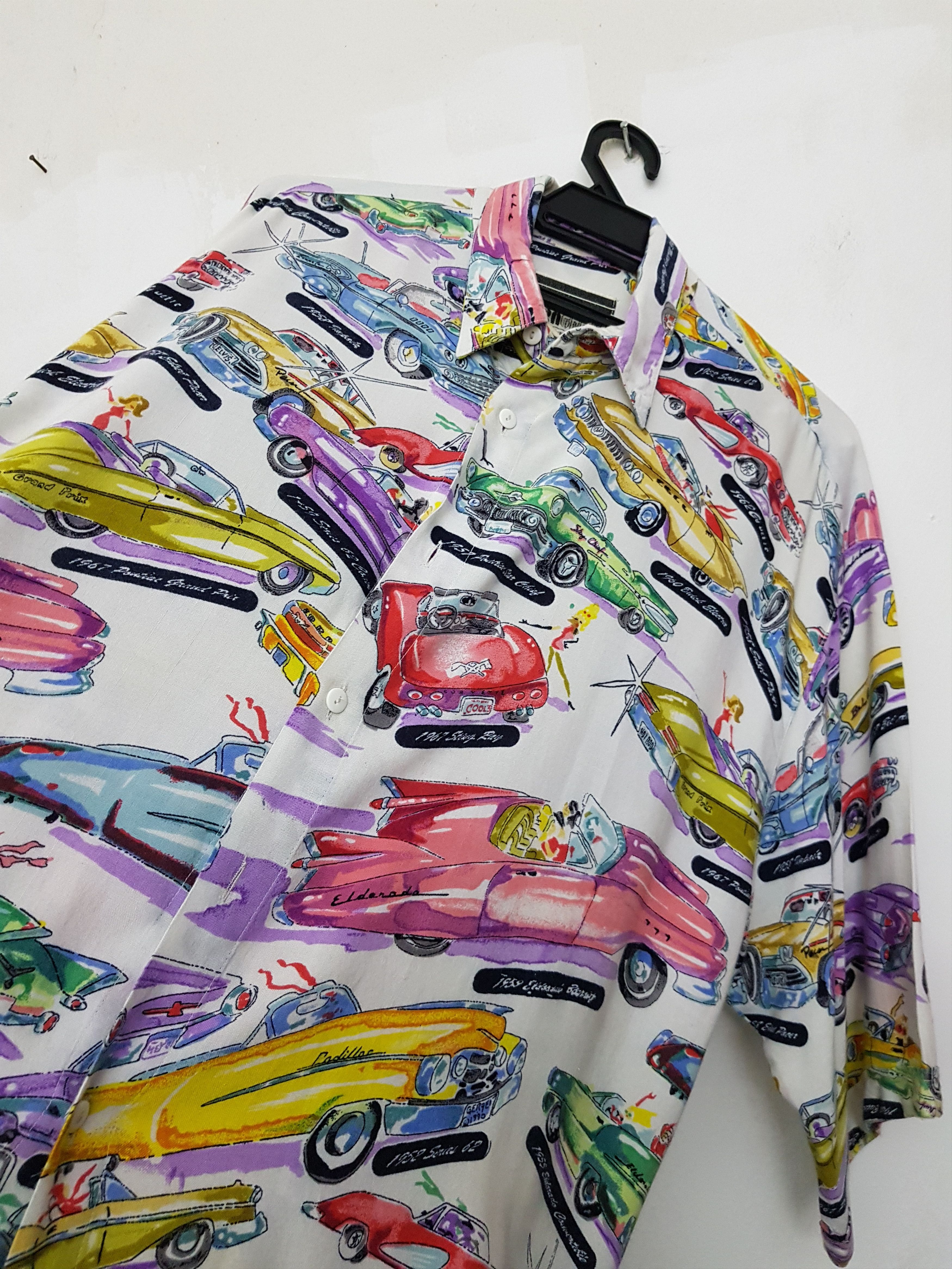 Cadillac × NASCAR 50's & 60's Cadillac Car's Themed Camp Hawaiian Shirt, XL Size US XL / EU 56 / 4 - 4 Thumbnail