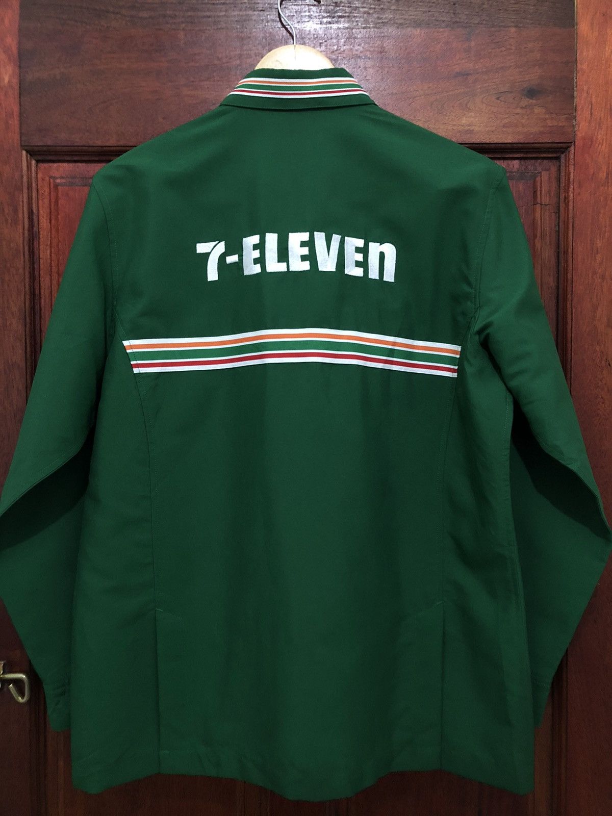 Uniform Wares × Vintage Vintage 90’s 7 Eleven Uniform Worker Embroidery Logo Shirt Size US M / EU 48-50 / 2 - 2 Thumbnail