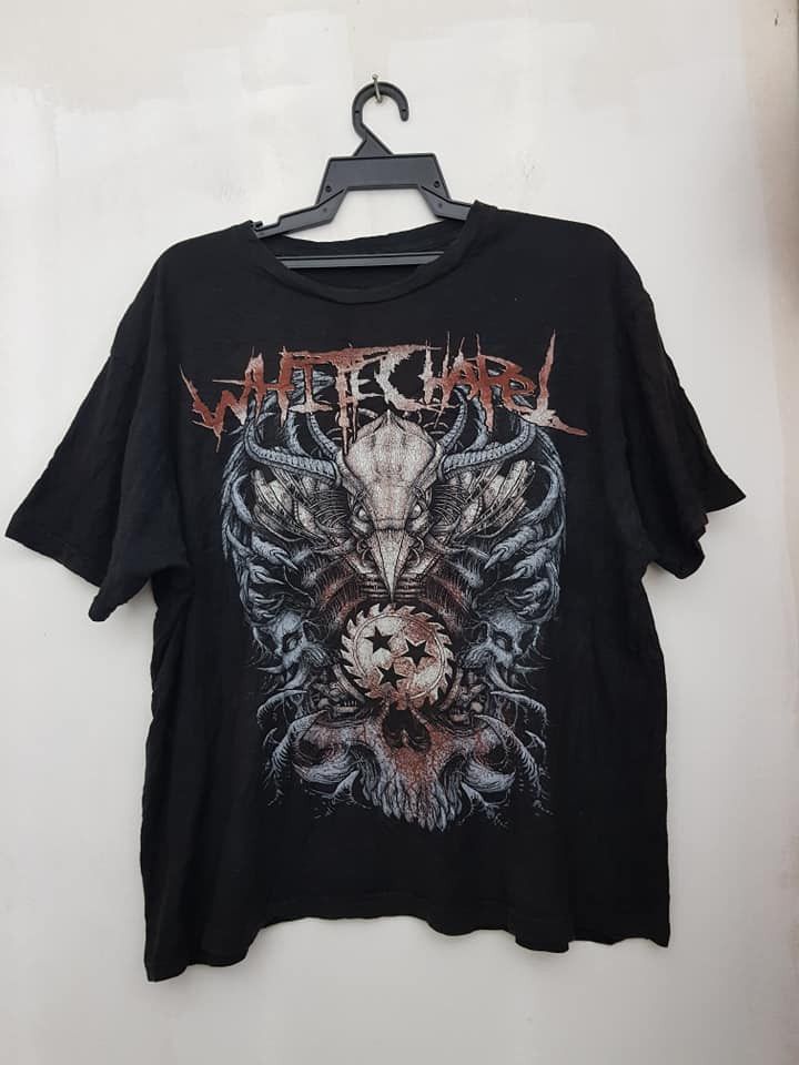 image of Band Tees x Good Music Merchandise Great Whitechapel American Deathcore Band Tee in Black (Size XL)