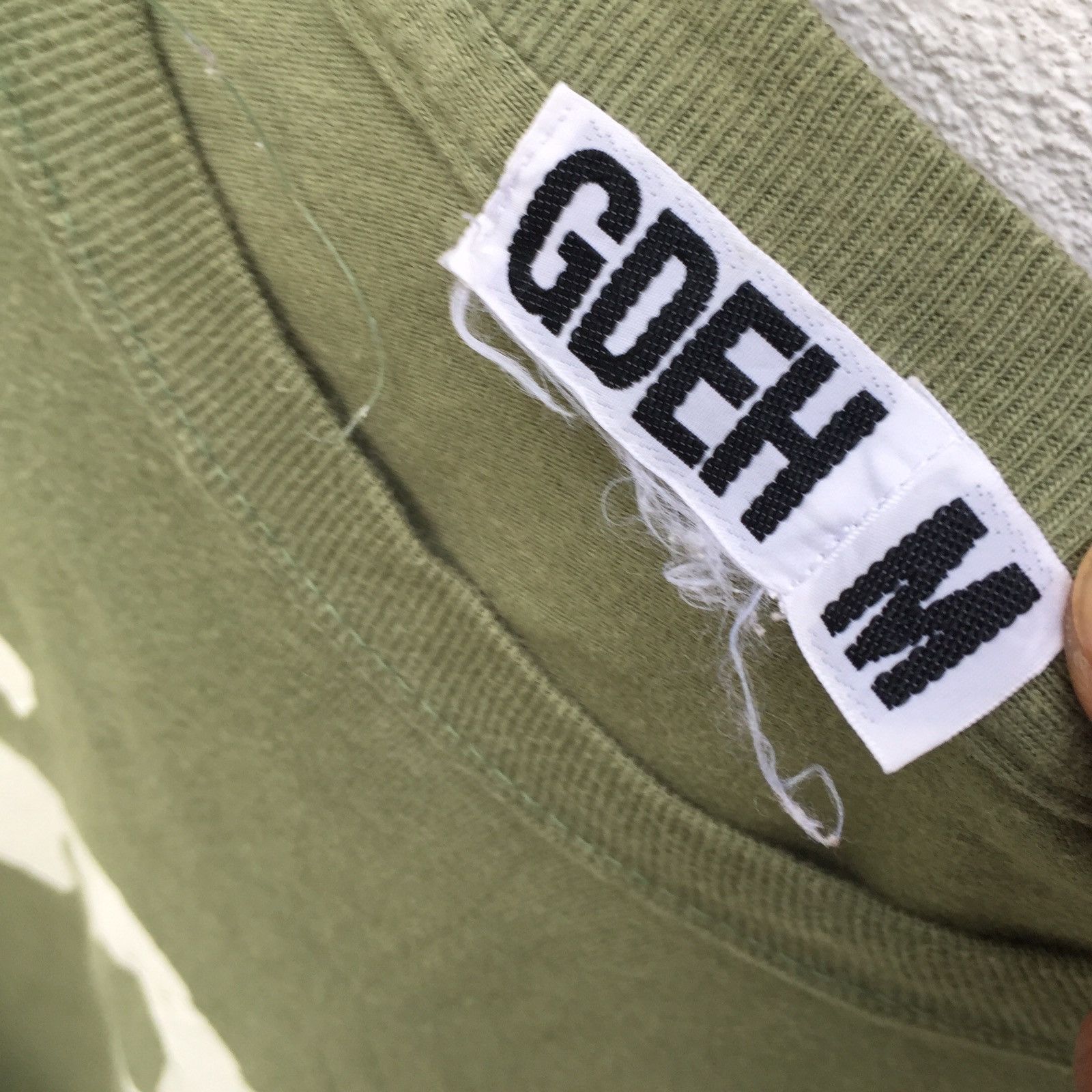 Good Enough × Hiroshi Fujiwara × Vintage Vintage Good Enough Spellout Logo Green Army Size US M / EU 48-50 / 2 - 7 Thumbnail