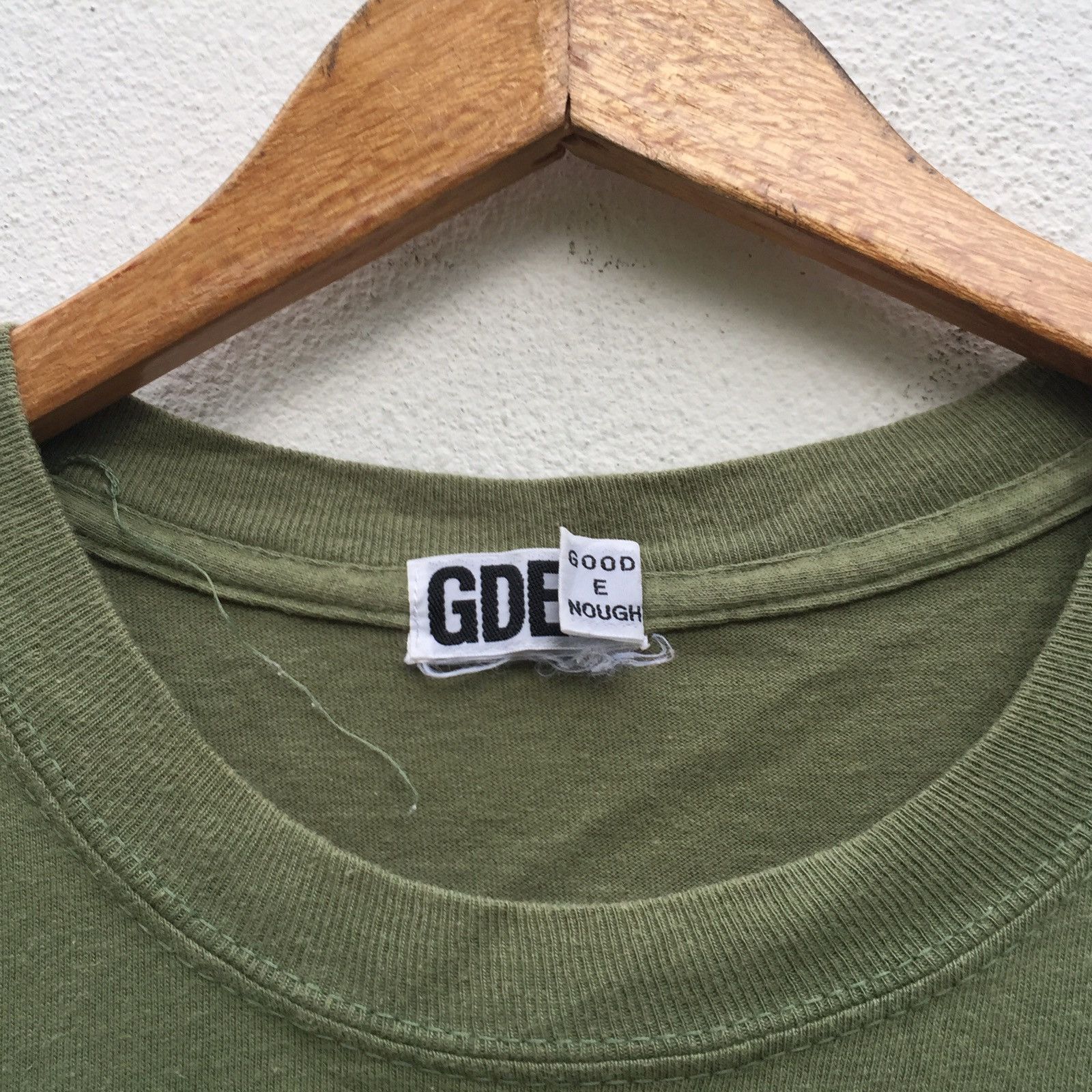 Good Enough × Hiroshi Fujiwara × Vintage Vintage Good Enough Spellout Logo Green Army Size US M / EU 48-50 / 2 - 5 Thumbnail