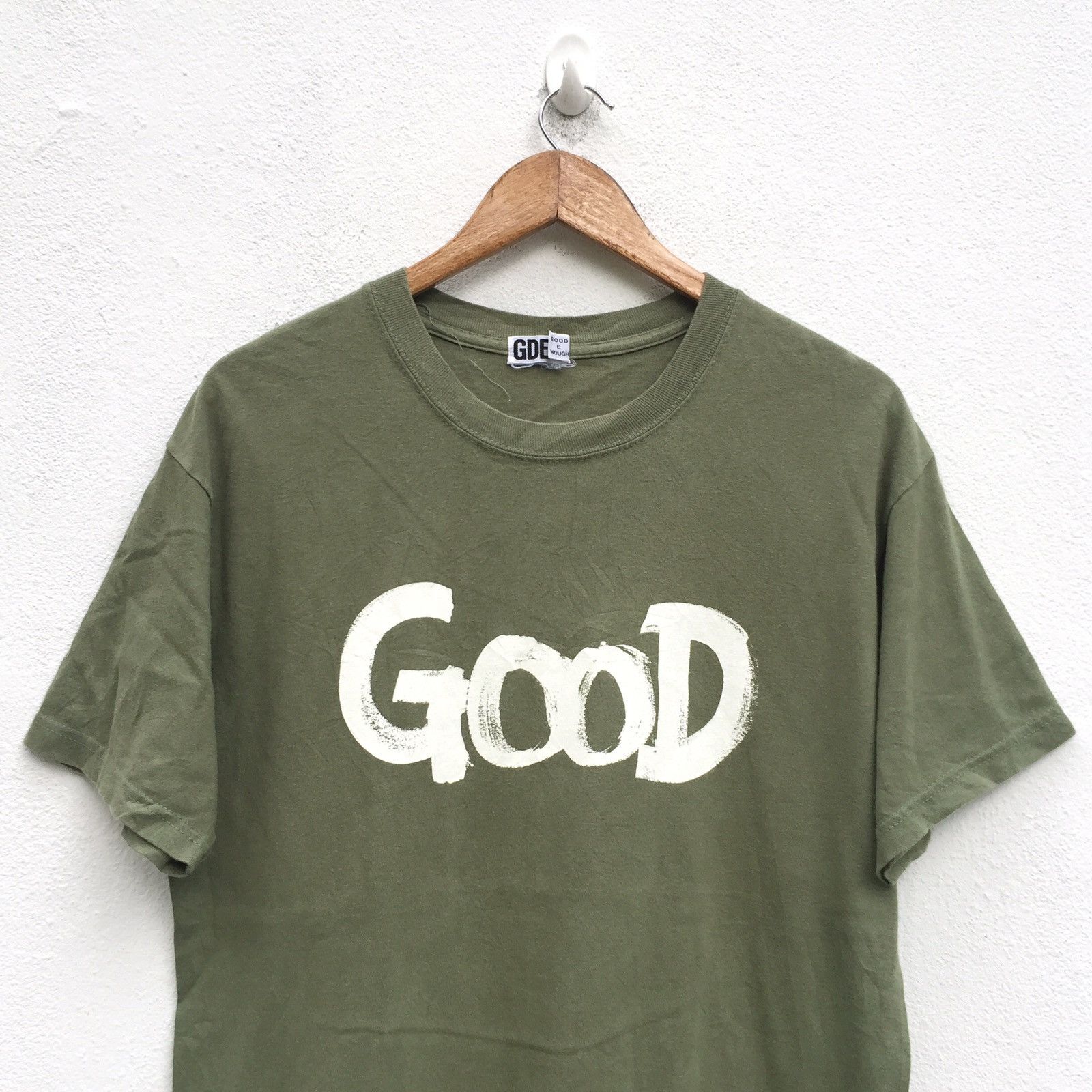 Good Enough × Hiroshi Fujiwara × Vintage Vintage Good Enough Spellout Logo Green Army Size US M / EU 48-50 / 2 - 3 Thumbnail