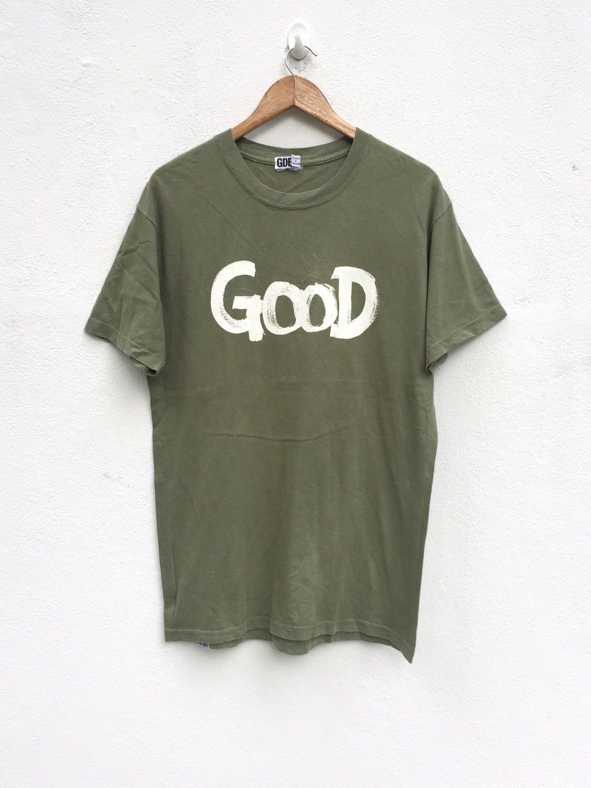 Good Enough × Hiroshi Fujiwara × Vintage Vintage Good Enough Spellout Logo Green Army Size US M / EU 48-50 / 2 - 1 Thumbnail