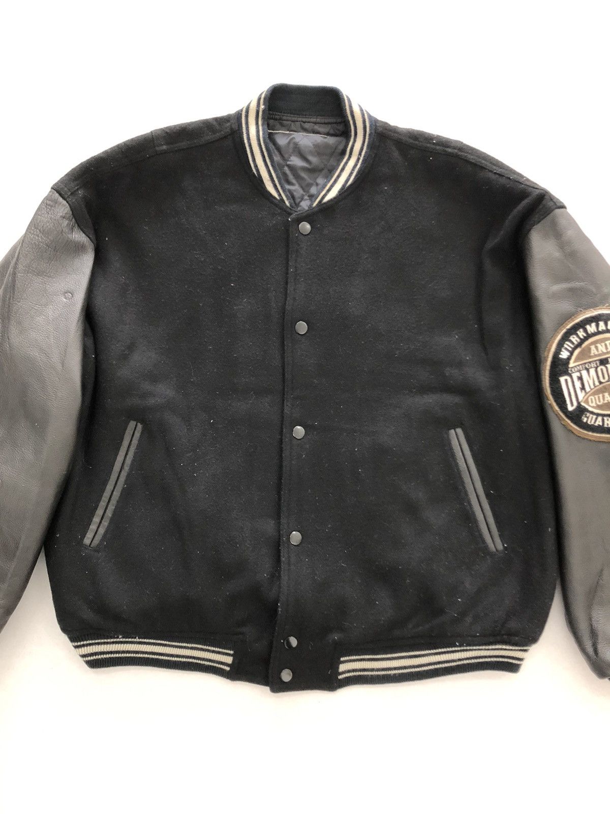 Japanese Brand Vintage Demobman Clothing Big Logo Varsity Jacket Size US L / EU 52-54 / 3 - 4 Thumbnail