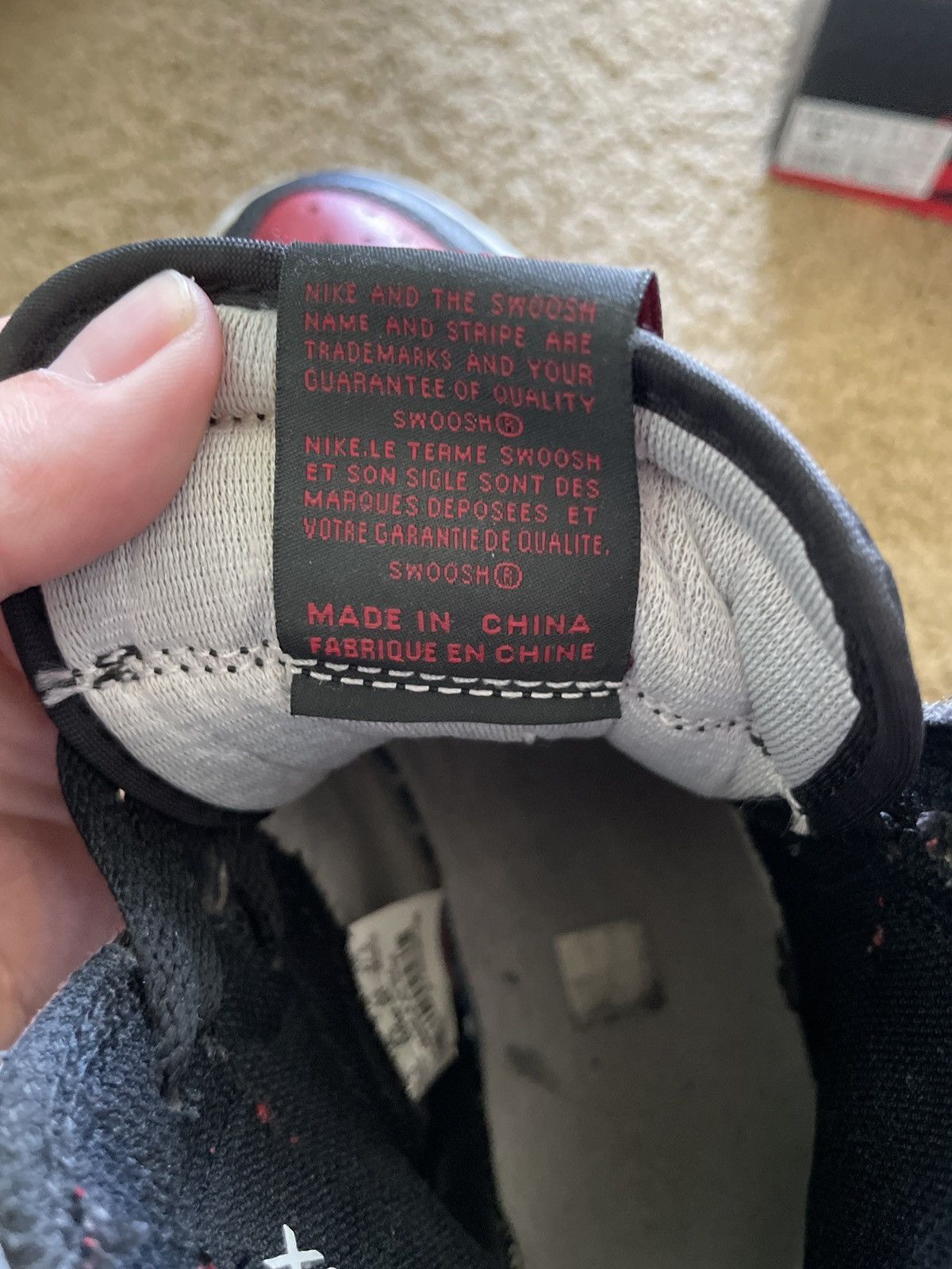Jordan Brand × Nike Nike Air Jordan Retro 1 High Banned Bred 2016 Size US 9.5 / EU 42-43 - 12 Thumbnail