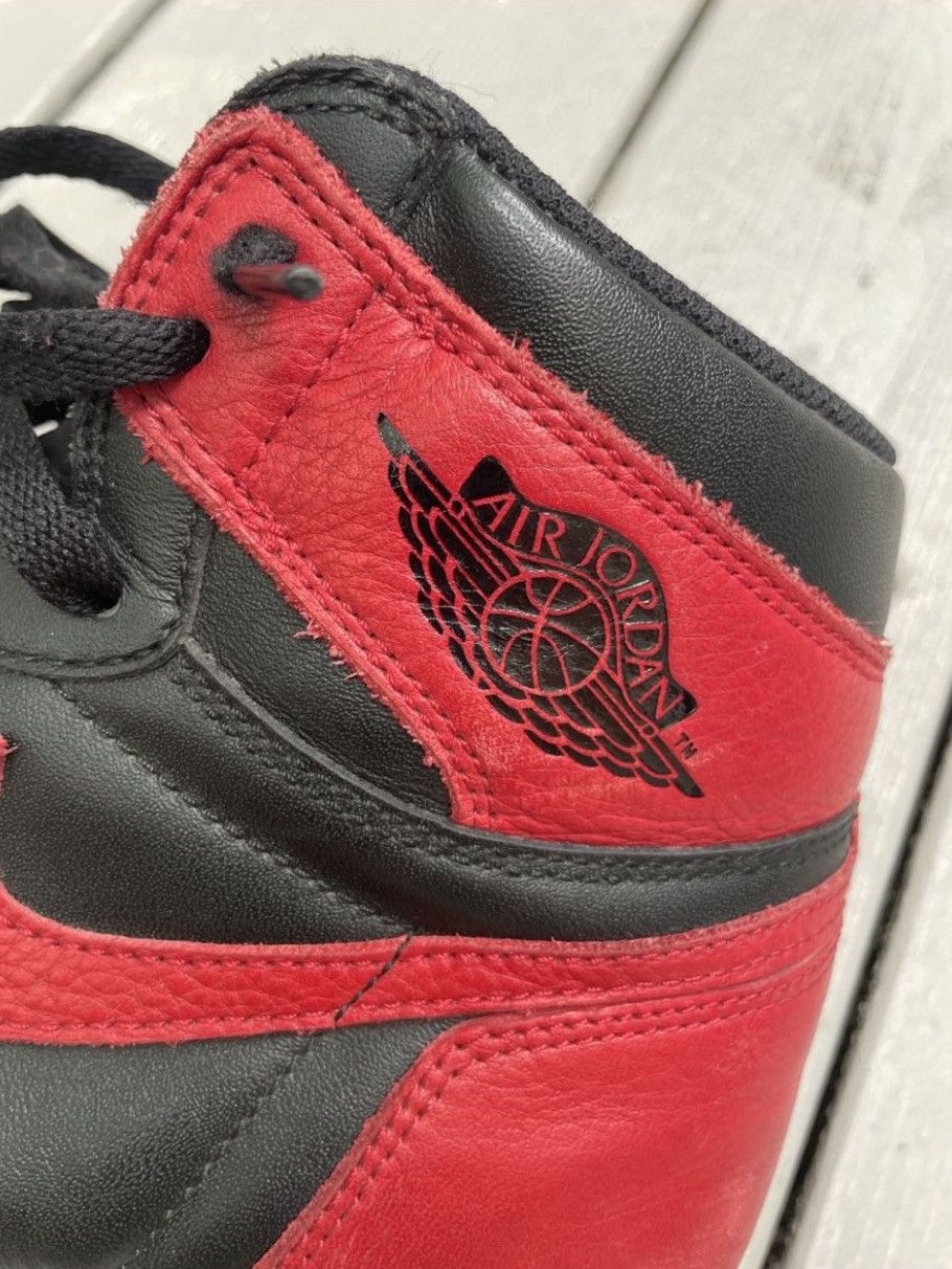 Jordan Brand × Nike Nike Air Jordan Retro 1 High Banned Bred 2016 Size US 9.5 / EU 42-43 - 10 Thumbnail