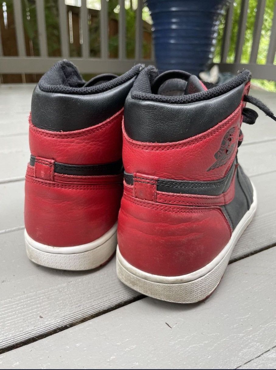Jordan Brand × Nike Nike Air Jordan Retro 1 High Banned Bred 2016 Size US 9.5 / EU 42-43 - 4 Thumbnail