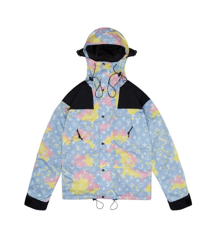 image of Bravest Studios Blue Cotton Candy Parka Size Large, Men's