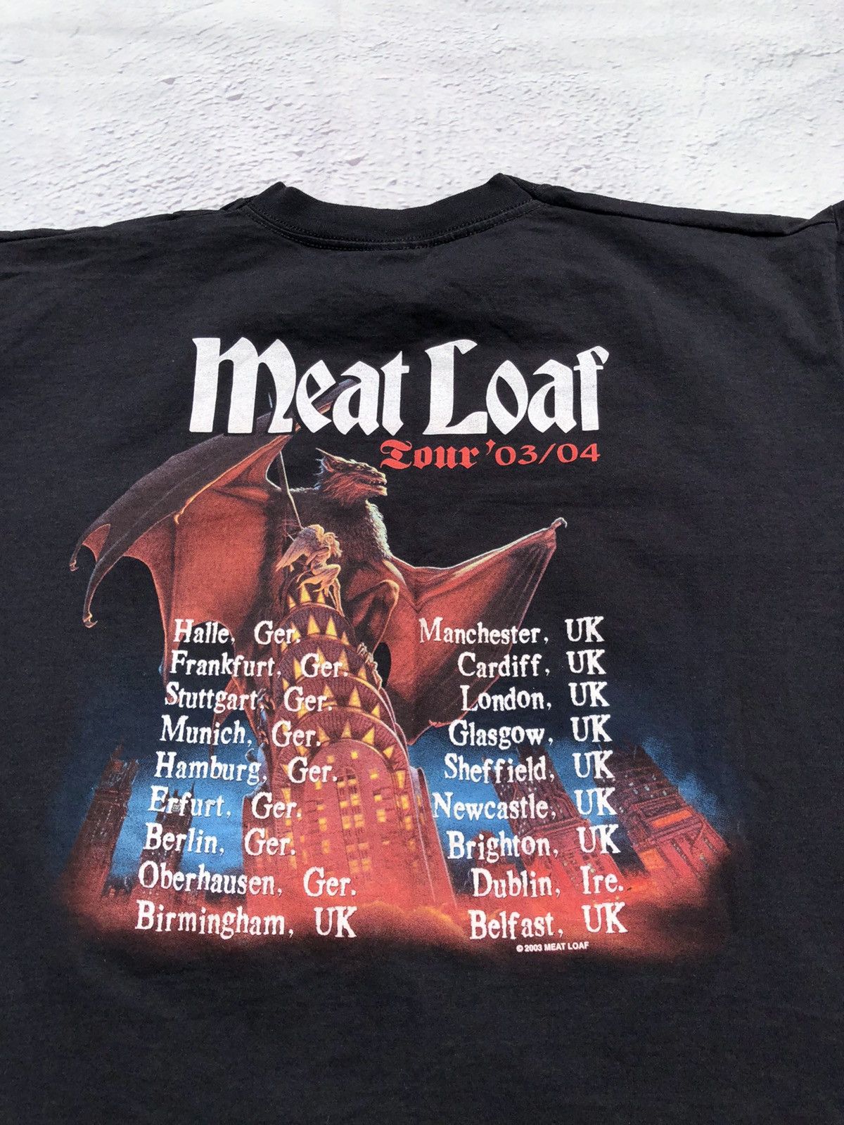 Band Tees Vintage 2003 Meat Loaf Heavy Metal Band Tee (Iron Maiden) Size US L / EU 52-54 / 3 - 11 Thumbnail