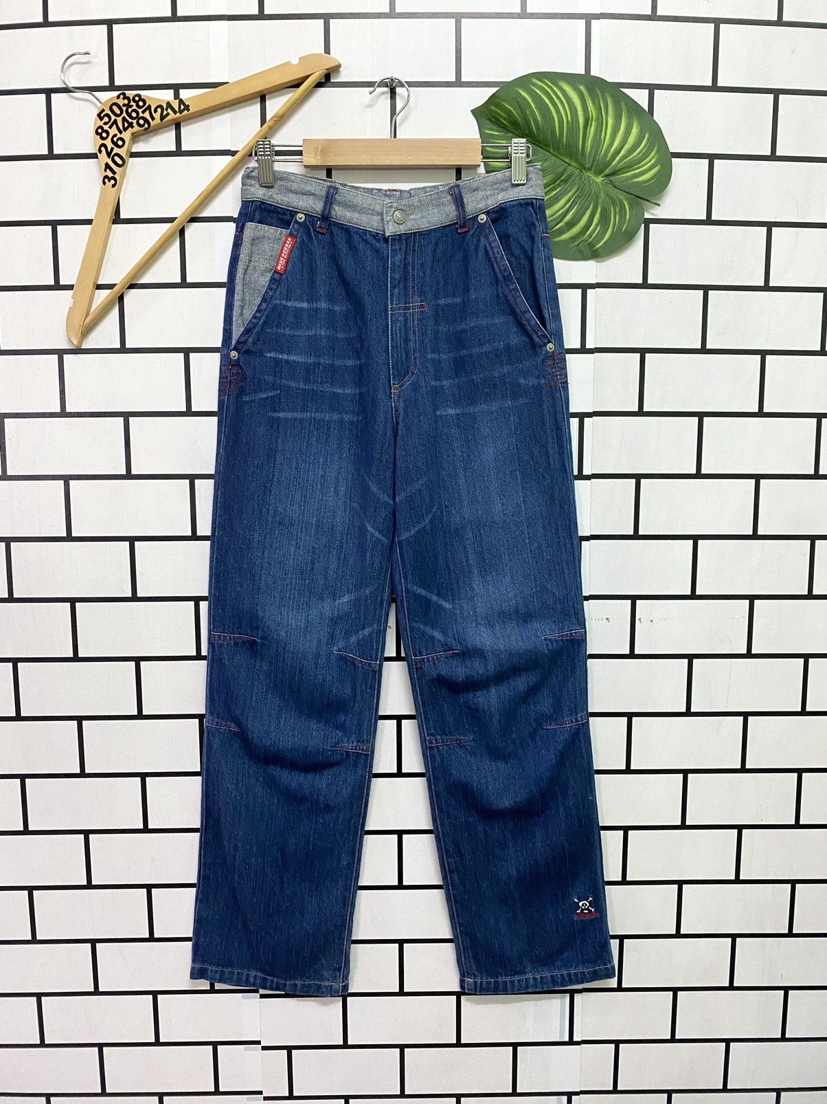 Japanese Brand BLUE CROSS JEANS Japan Multipocket Evisu Style Pants Size US 26 / EU 42 - 2 Thumbnail