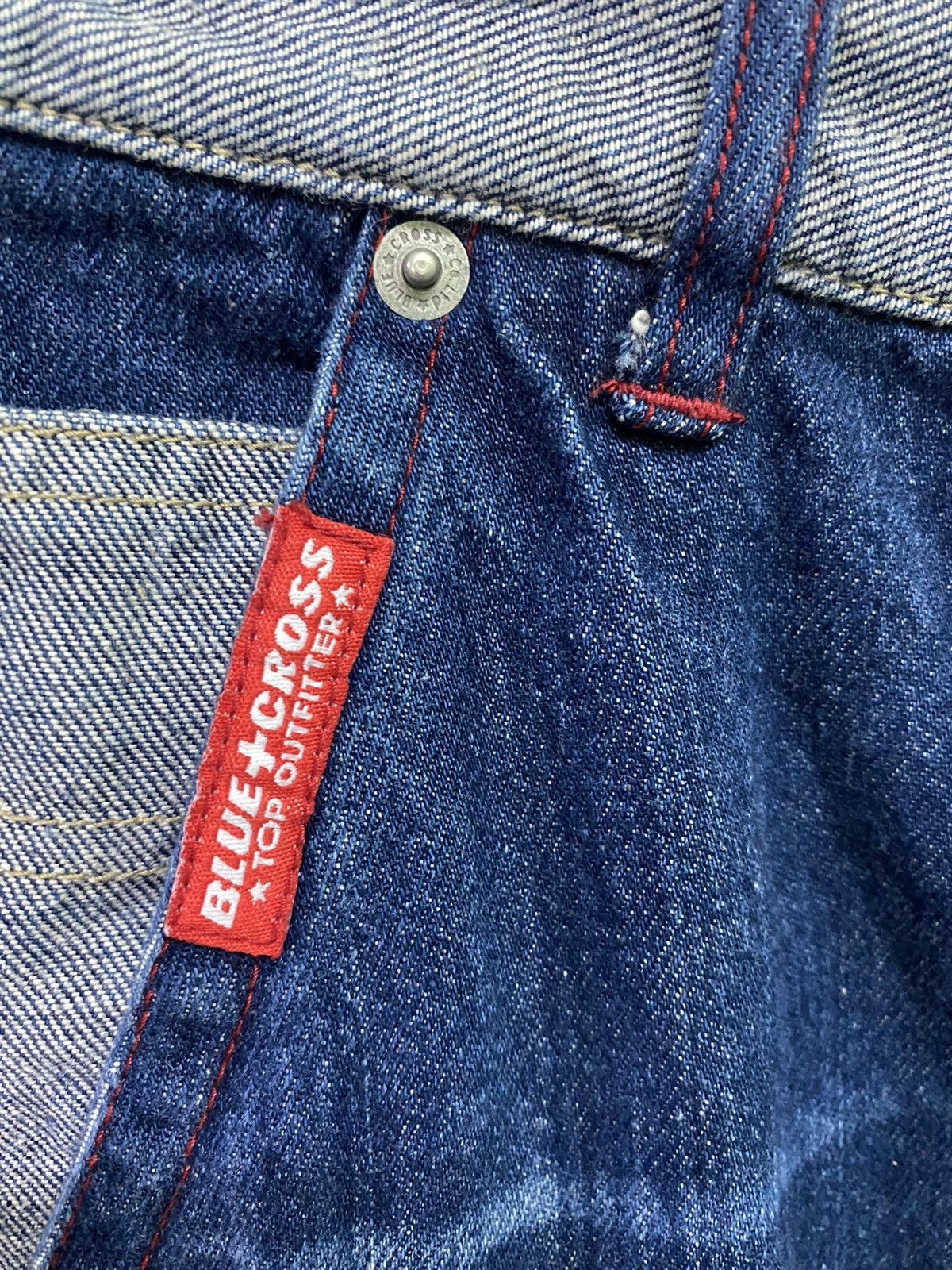 Japanese Brand BLUE CROSS JEANS Japan Multipocket Evisu Style Pants Size US 26 / EU 42 - 4 Thumbnail