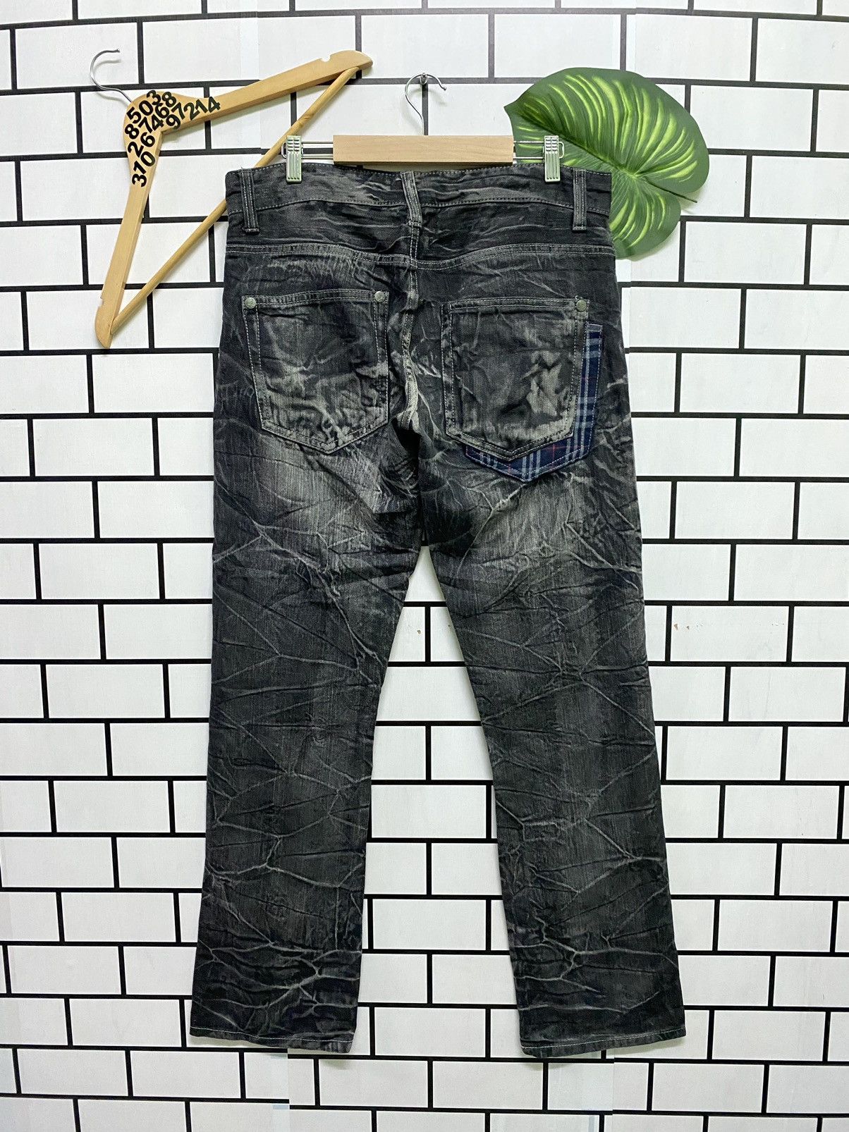 Japanese Brand × Seditionaries Japanese WILD LIFE Flared Love Skull Acid Wash Pants Size US 33 - 2 Thumbnail
