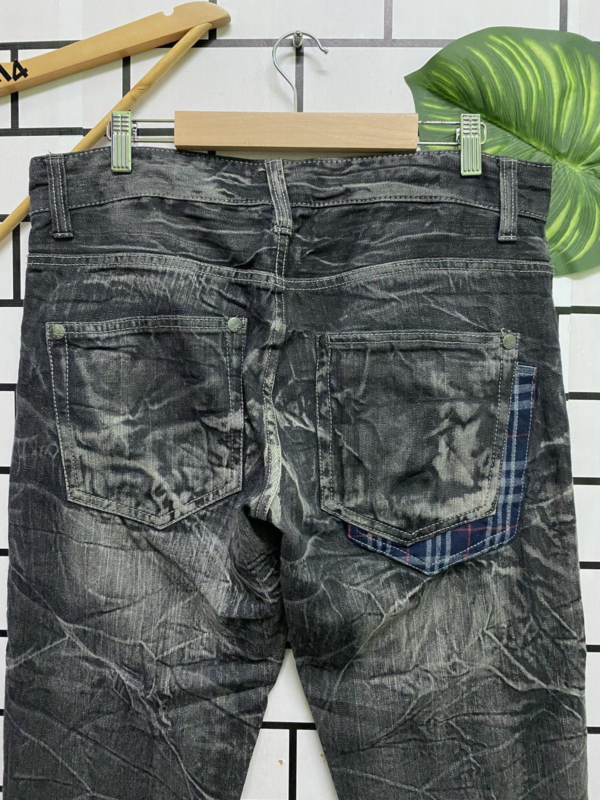 Japanese Brand × Seditionaries Japanese WILD LIFE Flared Love Skull Acid Wash Pants Size US 33 - 10 Thumbnail