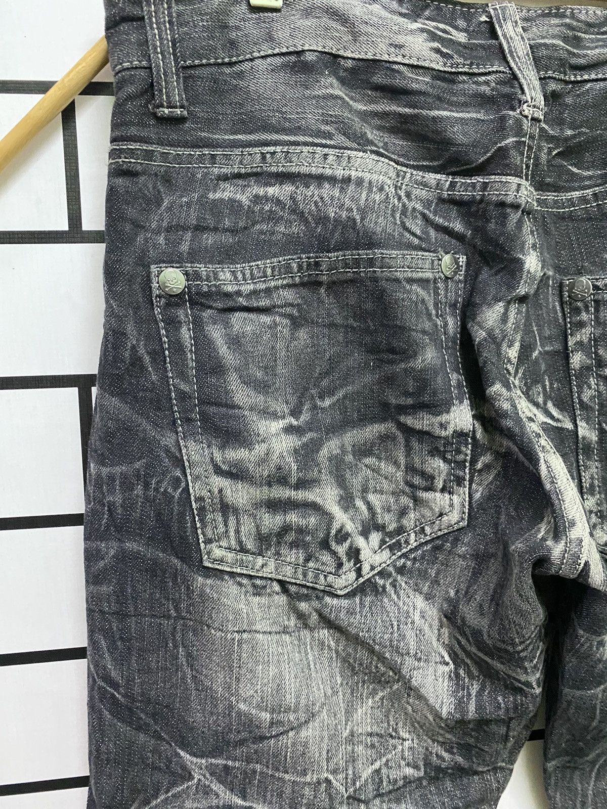 Japanese Brand × Seditionaries Japanese WILD LIFE Flared Love Skull Acid Wash Pants Size US 33 - 12 Thumbnail