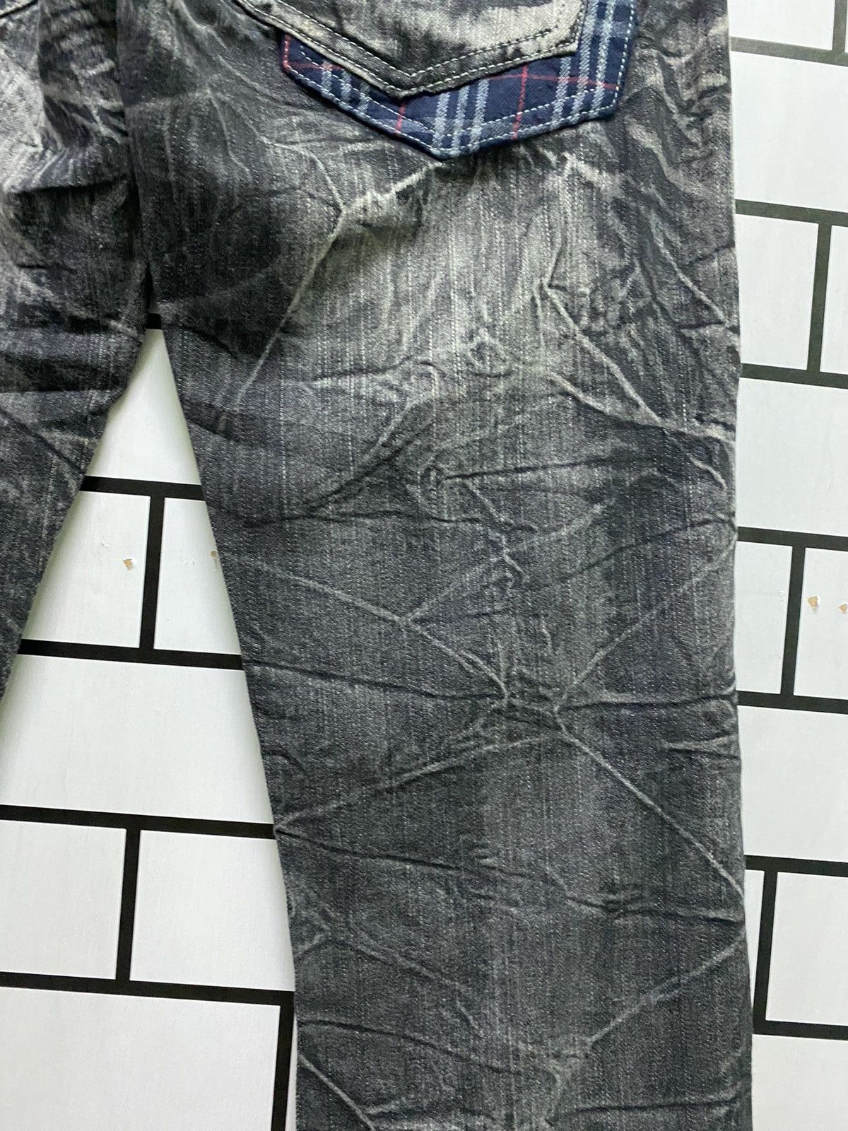 Japanese Brand × Seditionaries Japanese WILD LIFE Flared Love Skull Acid Wash Pants Size US 33 - 16 Thumbnail