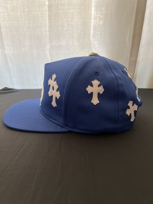 Chrome Hearts Cross Patch Baseball Hat – Blue