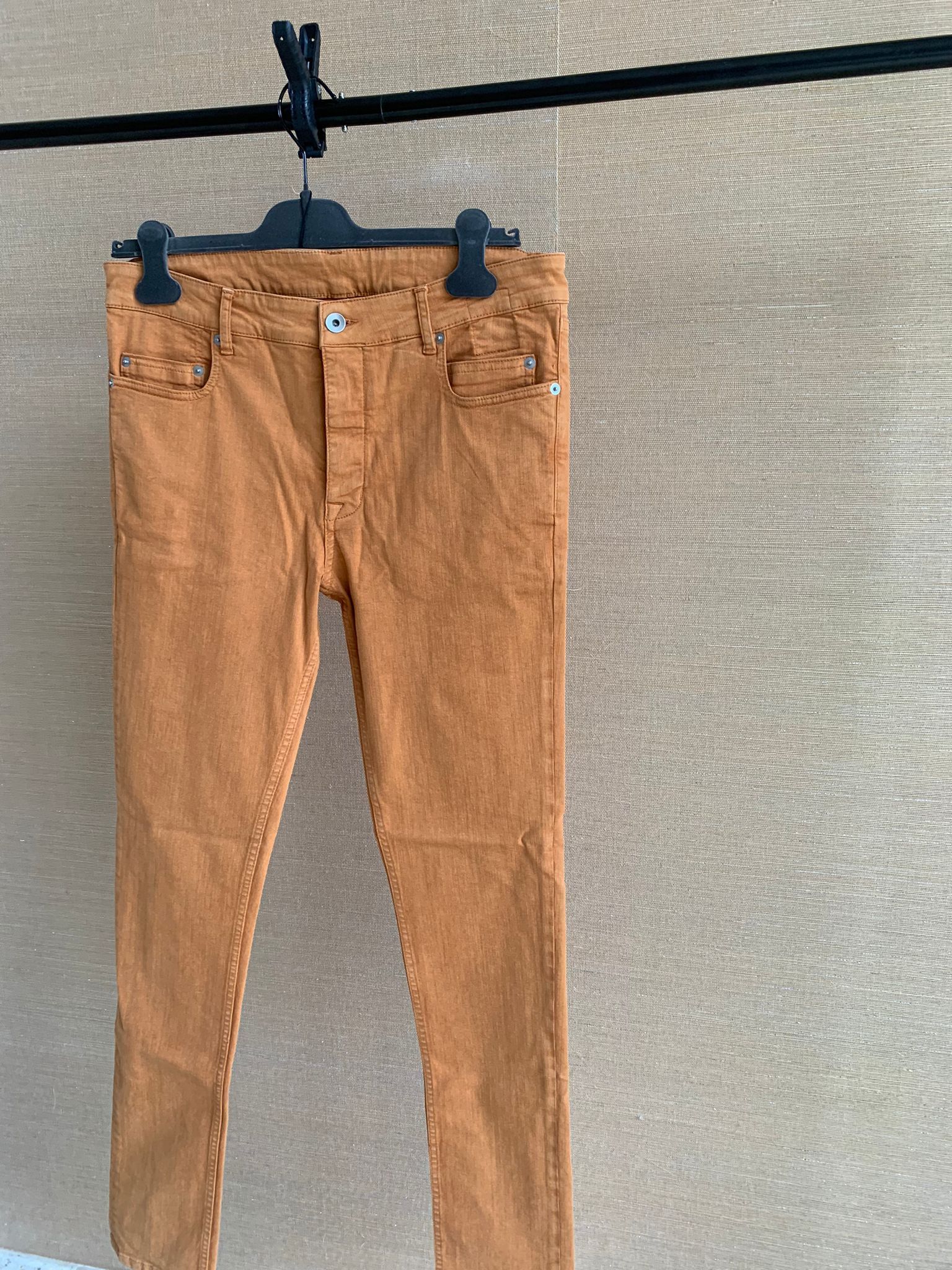 Rick Owens Drkshdw Beautiful Tyrone Cut Denim in Tangerine color Size US 31 - 10 Thumbnail