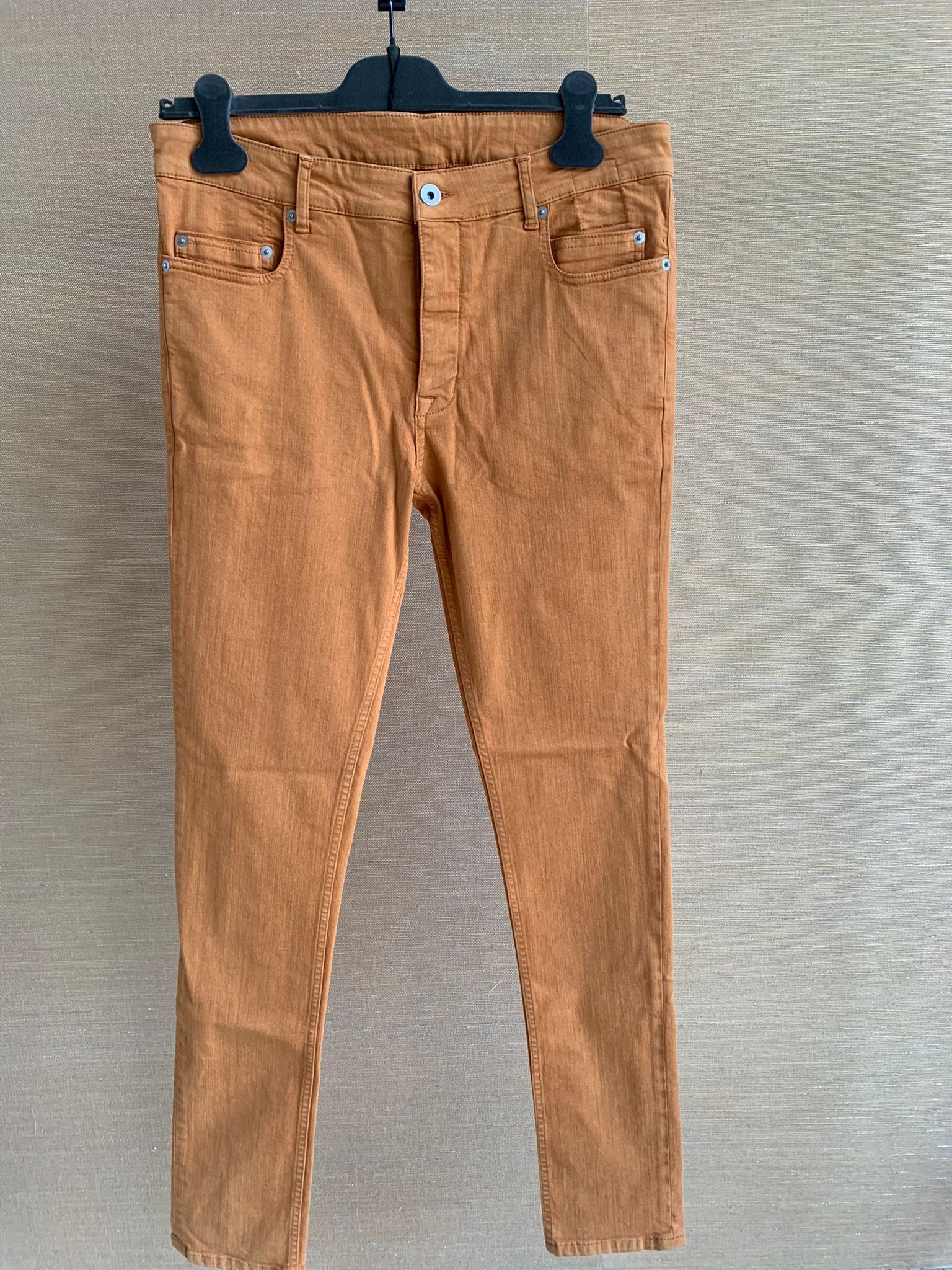 Rick Owens Drkshdw Beautiful Tyrone Cut Denim in Tangerine color Size US 31 - 9 Thumbnail