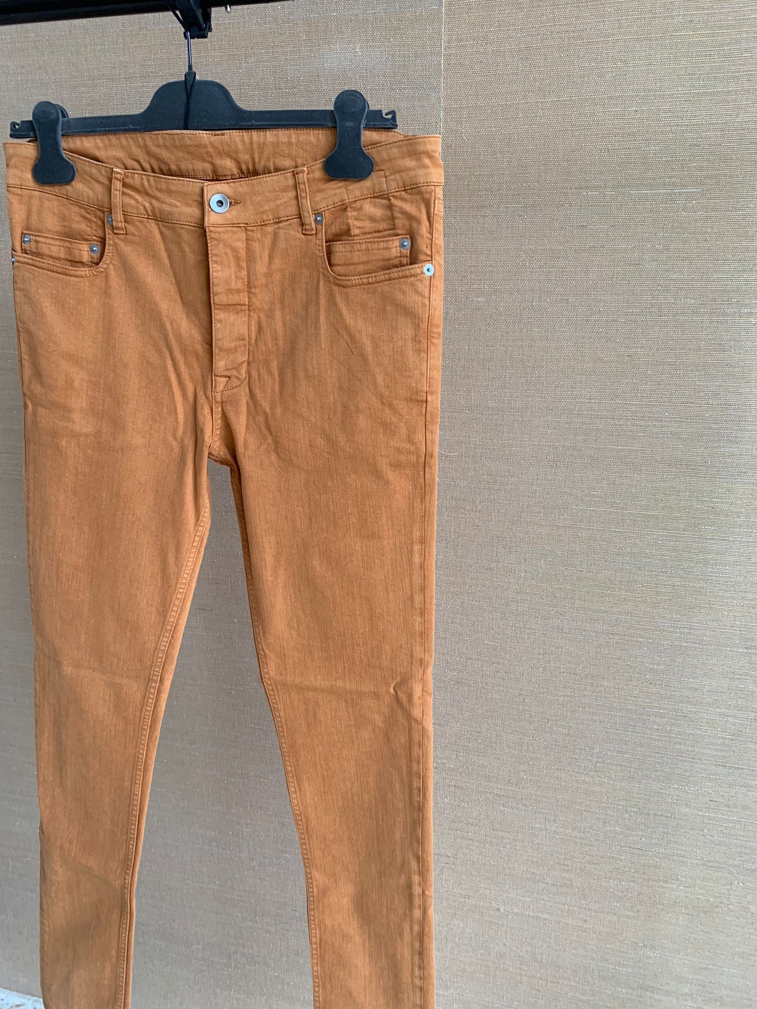 Rick Owens Drkshdw Beautiful Tyrone Cut Denim in Tangerine color Size US 31 - 11 Thumbnail