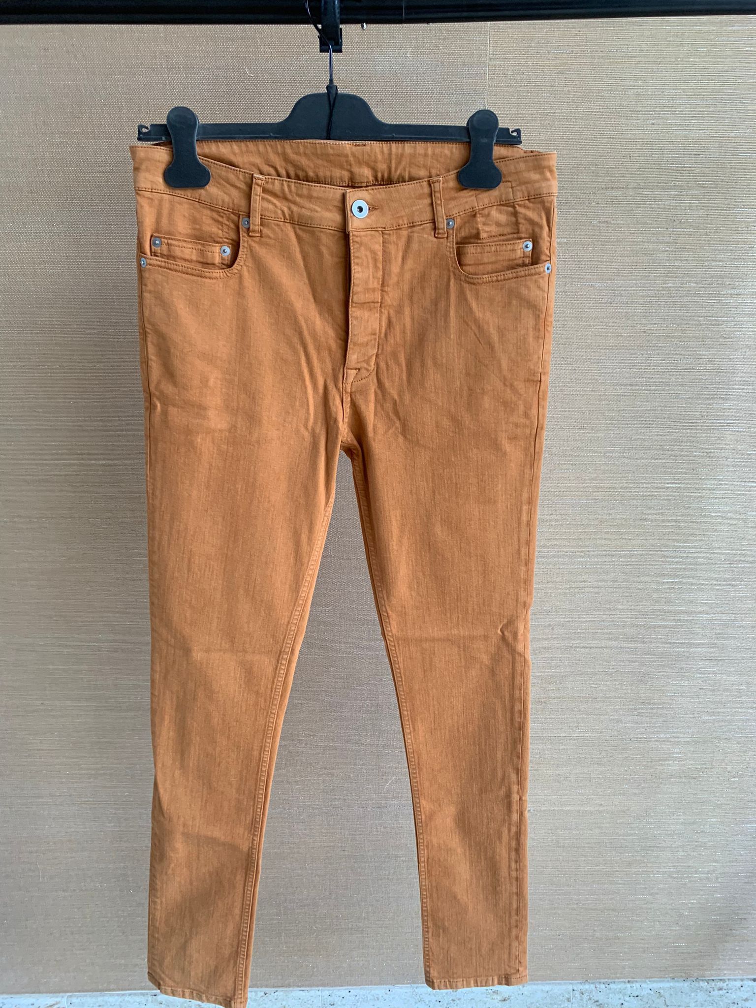 Rick Owens Drkshdw Beautiful Tyrone Cut Denim in Tangerine color Size US 31 - 12 Thumbnail