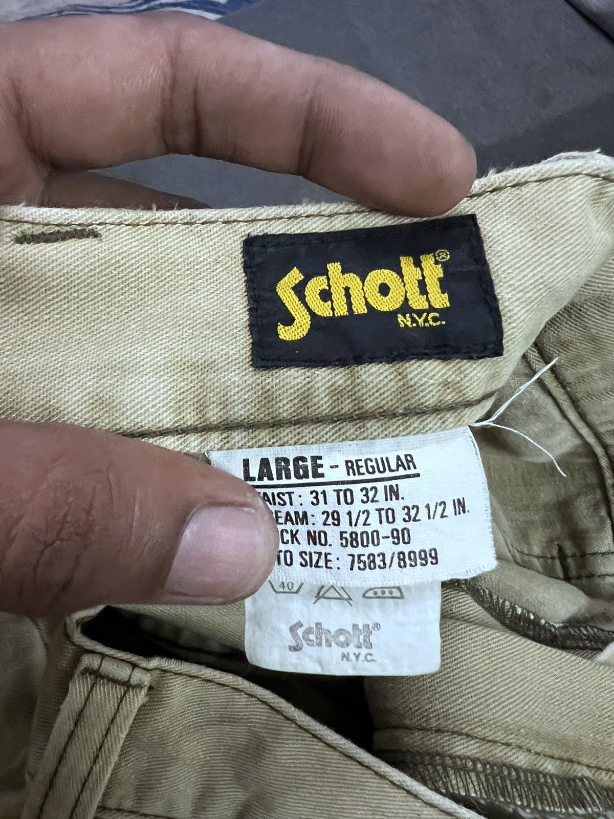 Japanese Brand × Schott BAGGY FADED SCHOTT CARGO PARACHUTE Size US 30 / EU 46 - 5 Thumbnail