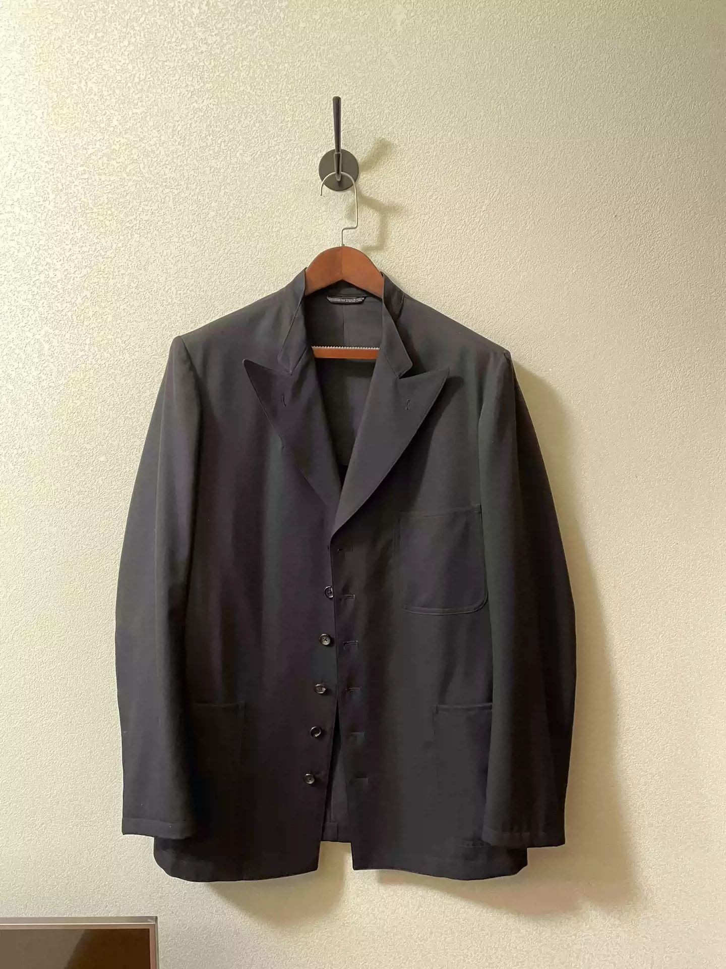 Pre-owned Yohji Yamamoto 04ss Rapel Suit In Black