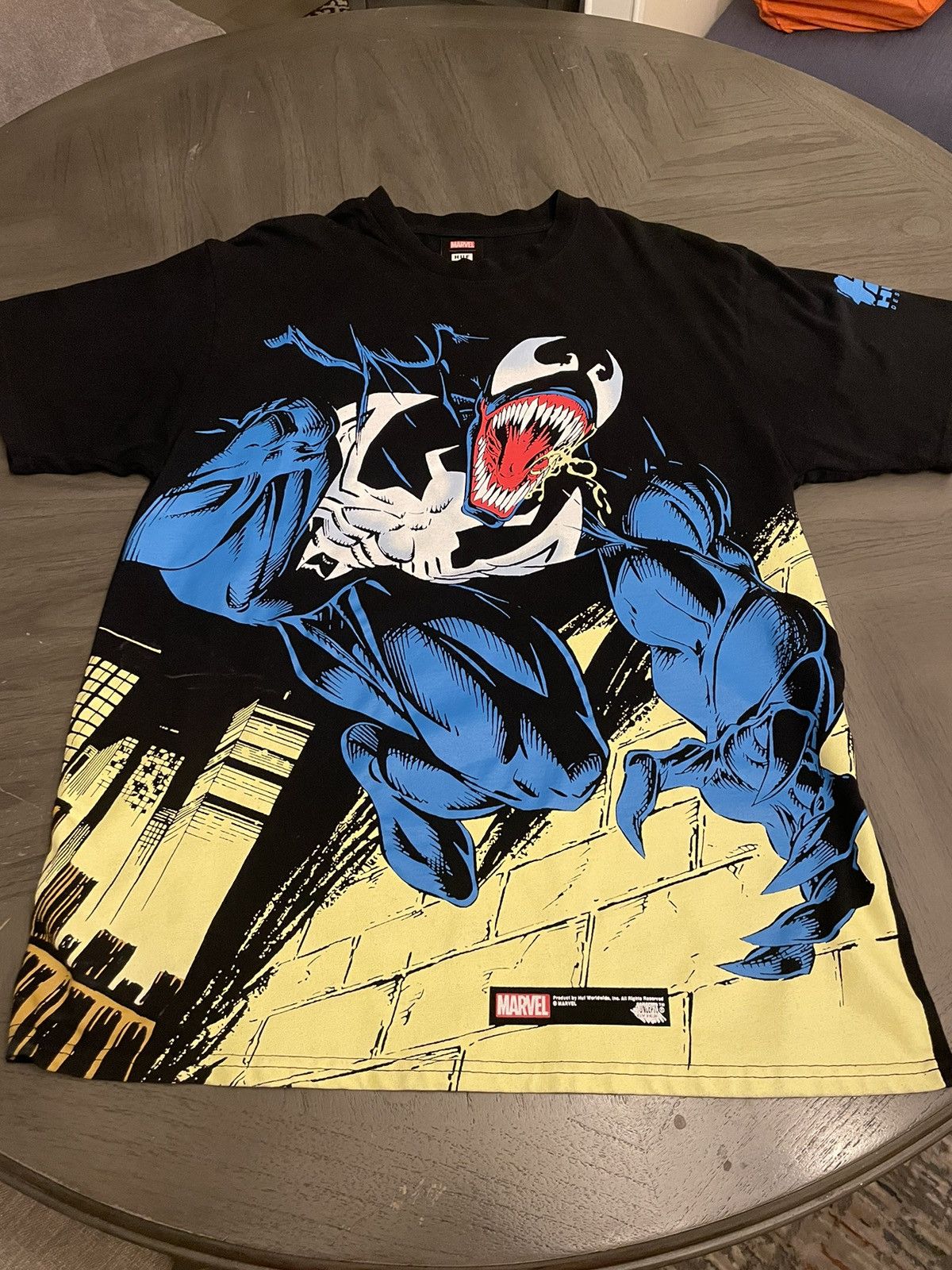Venom Make Up HUF X Marvel Venom Football Jersey Black