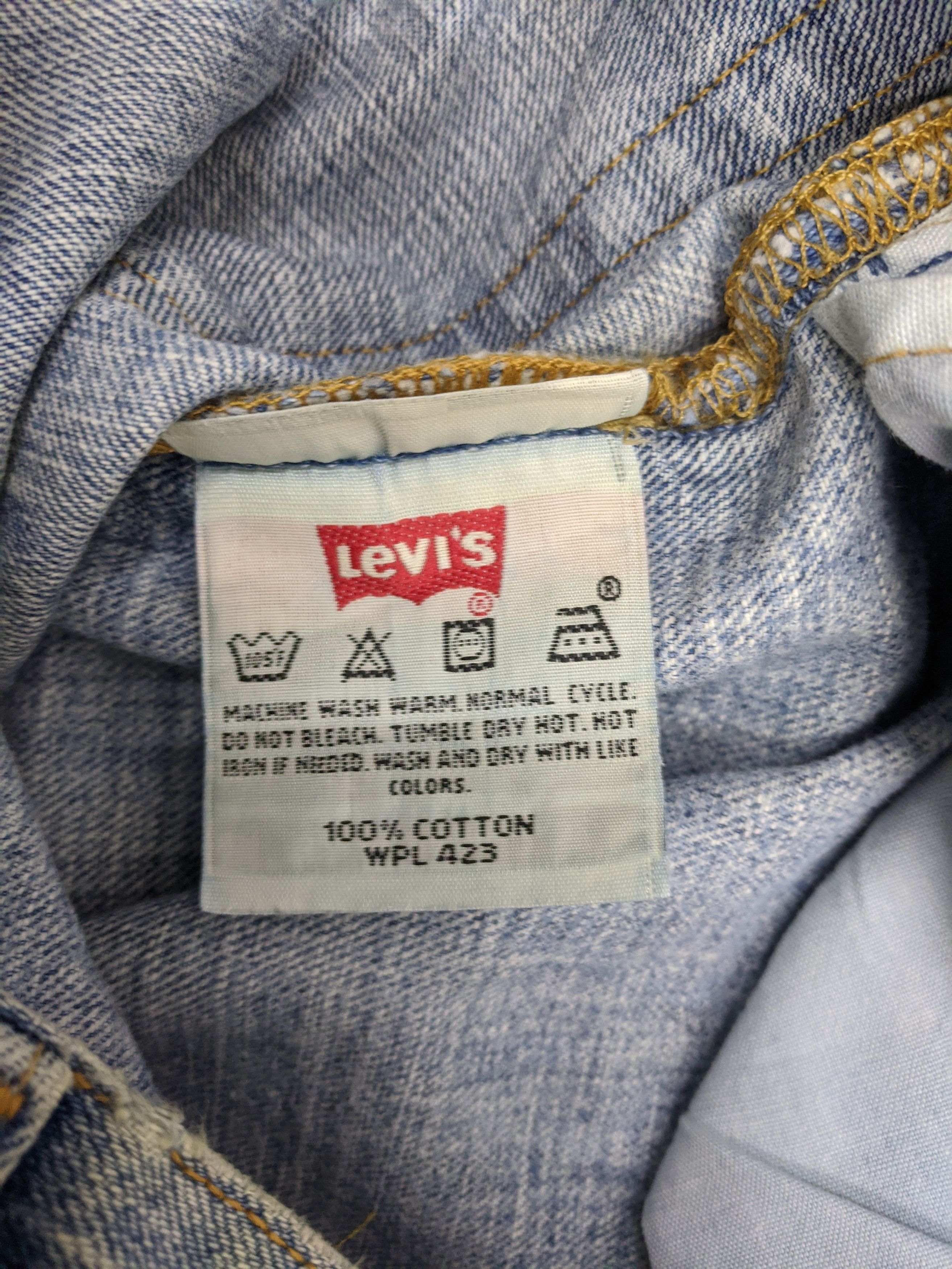 Levi's Vintage Sun Faded 90s Levis 501 Lightwash Jeans DP0827 Size US 34 / EU 50 - 6 Thumbnail
