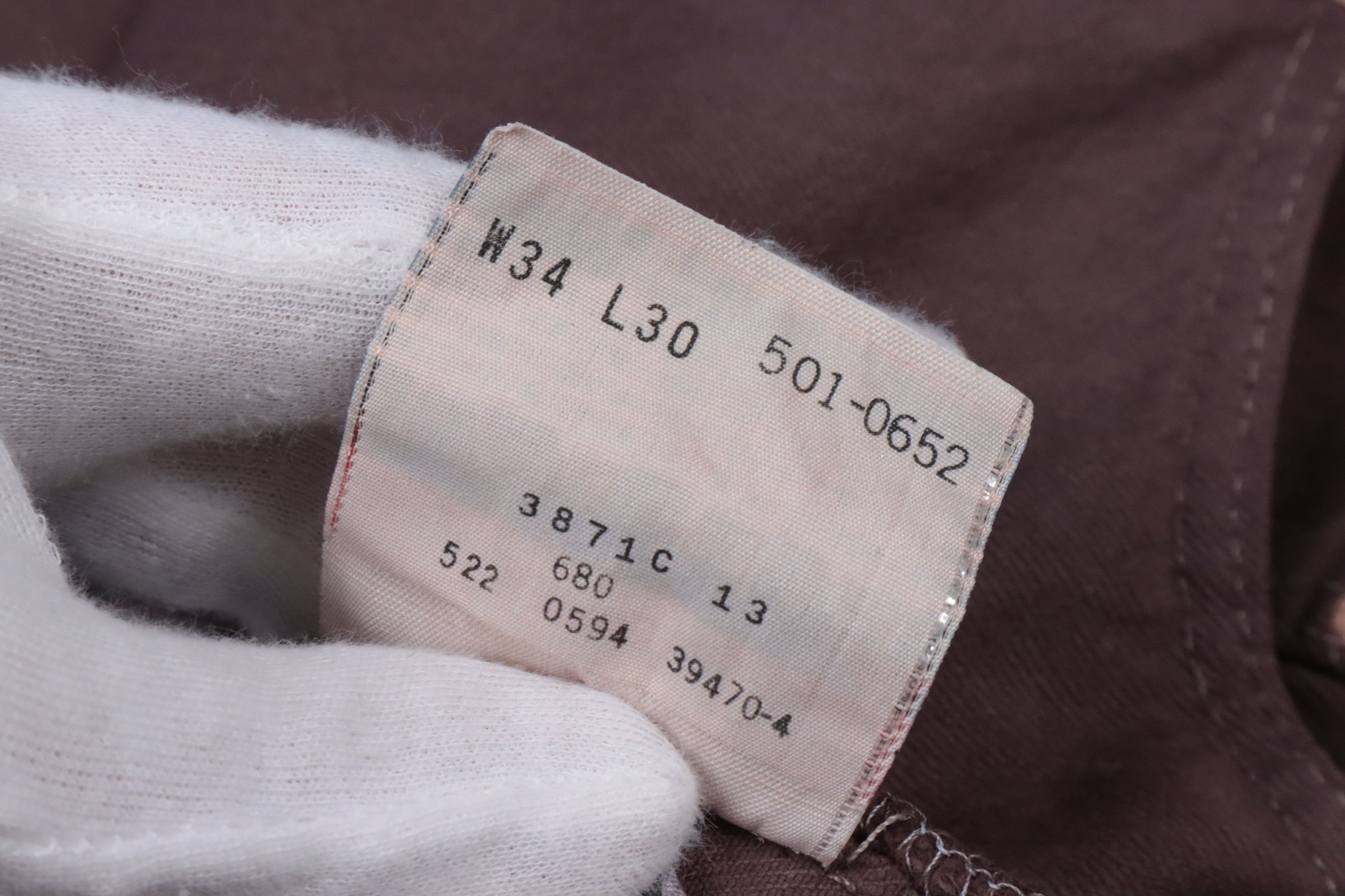 Levi's × Levi's Vintage Clothing × Vintage Levis 501 Made in USA Button Fly White Denim Jeans Size US 34 / EU 50 - 15 Thumbnail