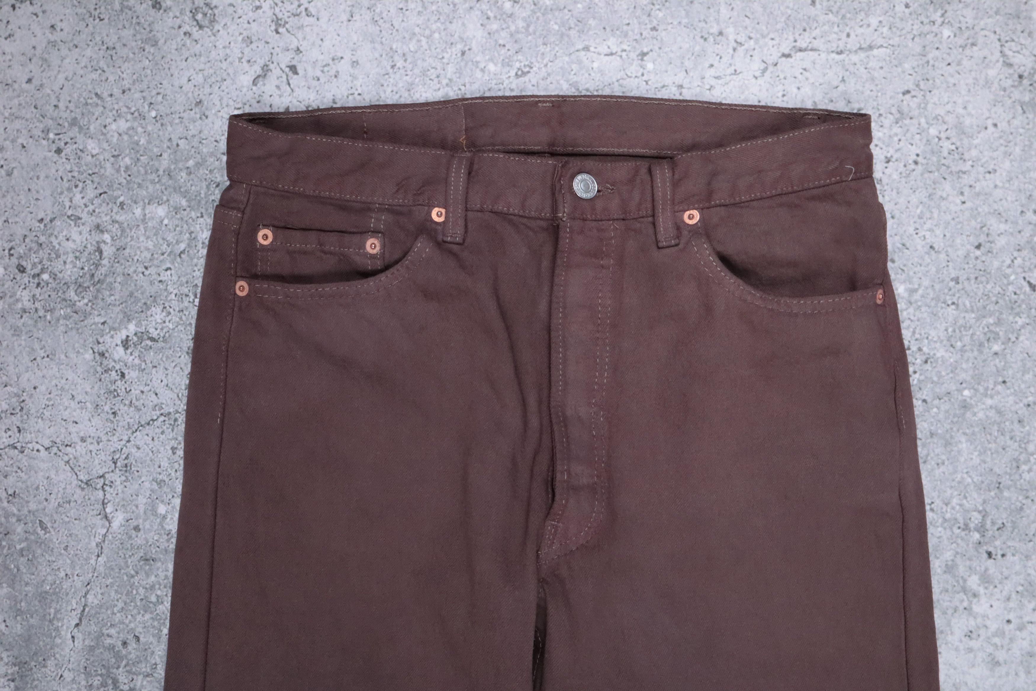 Levi's × Levi's Vintage Clothing × Vintage Levis 501 Made in USA Button Fly White Denim Jeans Size US 34 / EU 50 - 4 Thumbnail