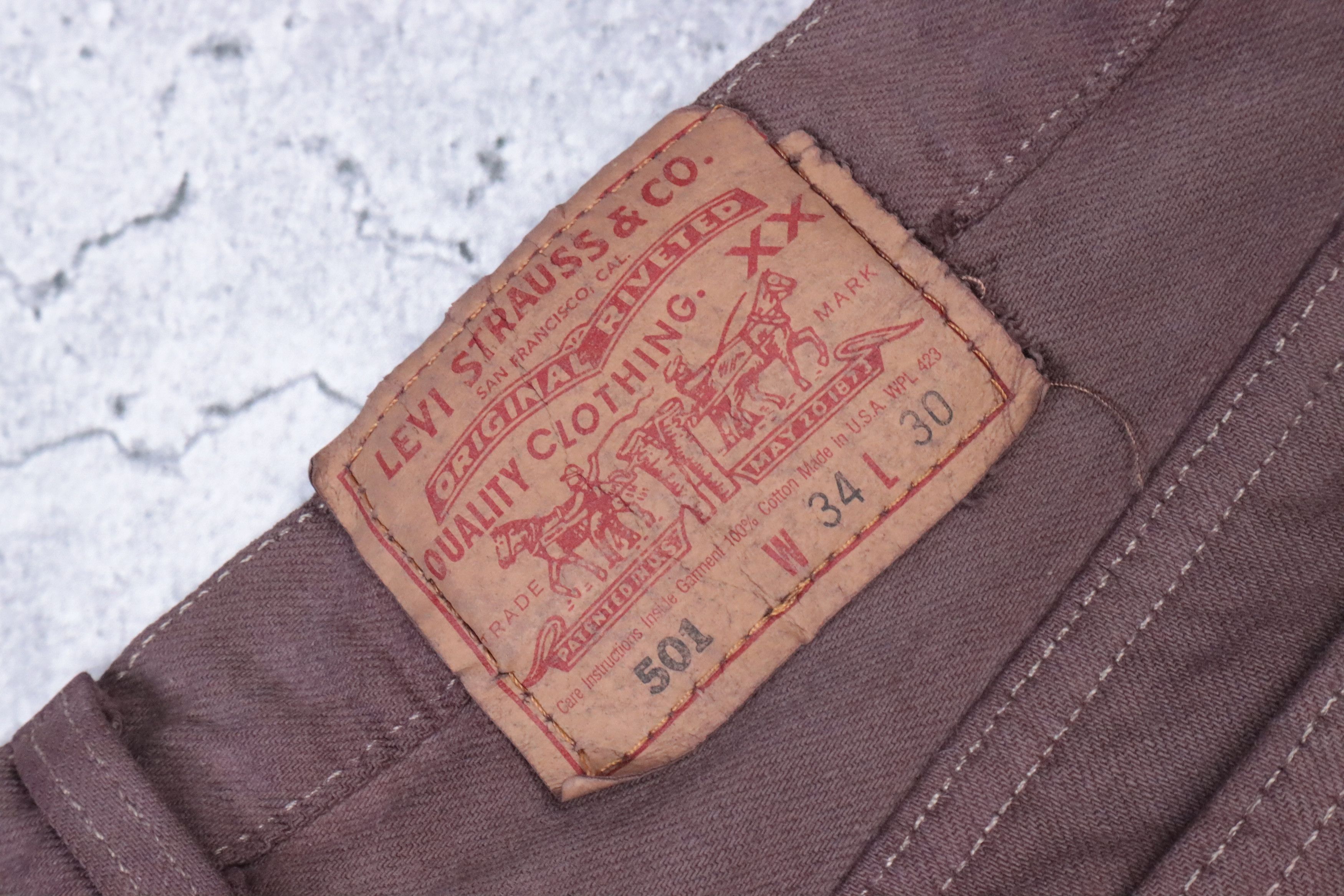 Levi's × Levi's Vintage Clothing × Vintage Levis 501 Made in USA Button Fly White Denim Jeans Size US 34 / EU 50 - 8 Thumbnail