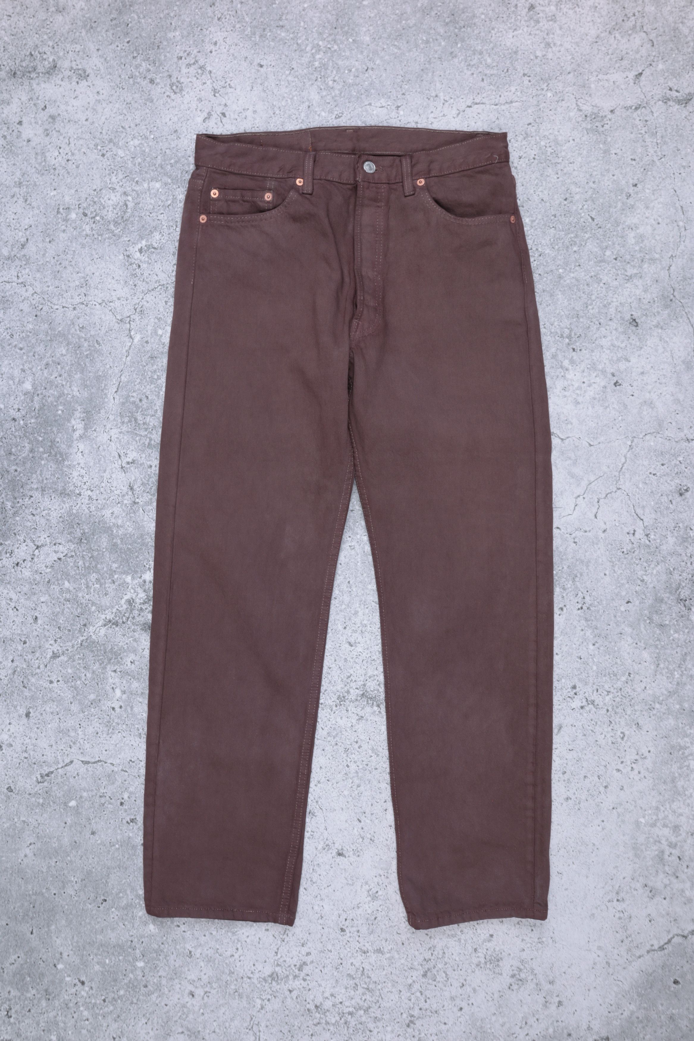 Levi's × Levi's Vintage Clothing × Vintage Levis 501 Made in USA Button Fly White Denim Jeans Size US 34 / EU 50 - 2 Thumbnail