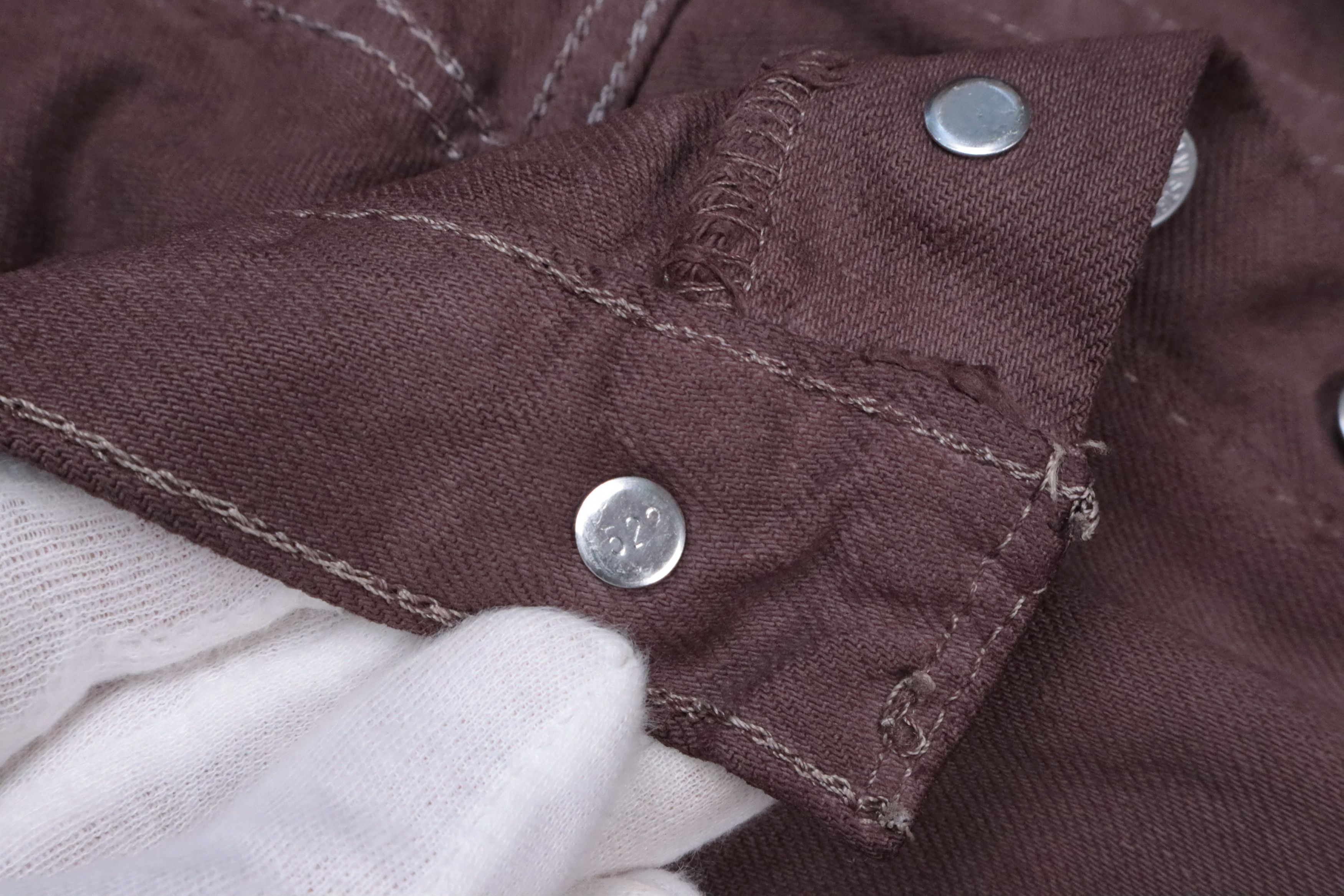 Levi's × Levi's Vintage Clothing × Vintage Levis 501 Made in USA Button Fly White Denim Jeans Size US 34 / EU 50 - 11 Thumbnail