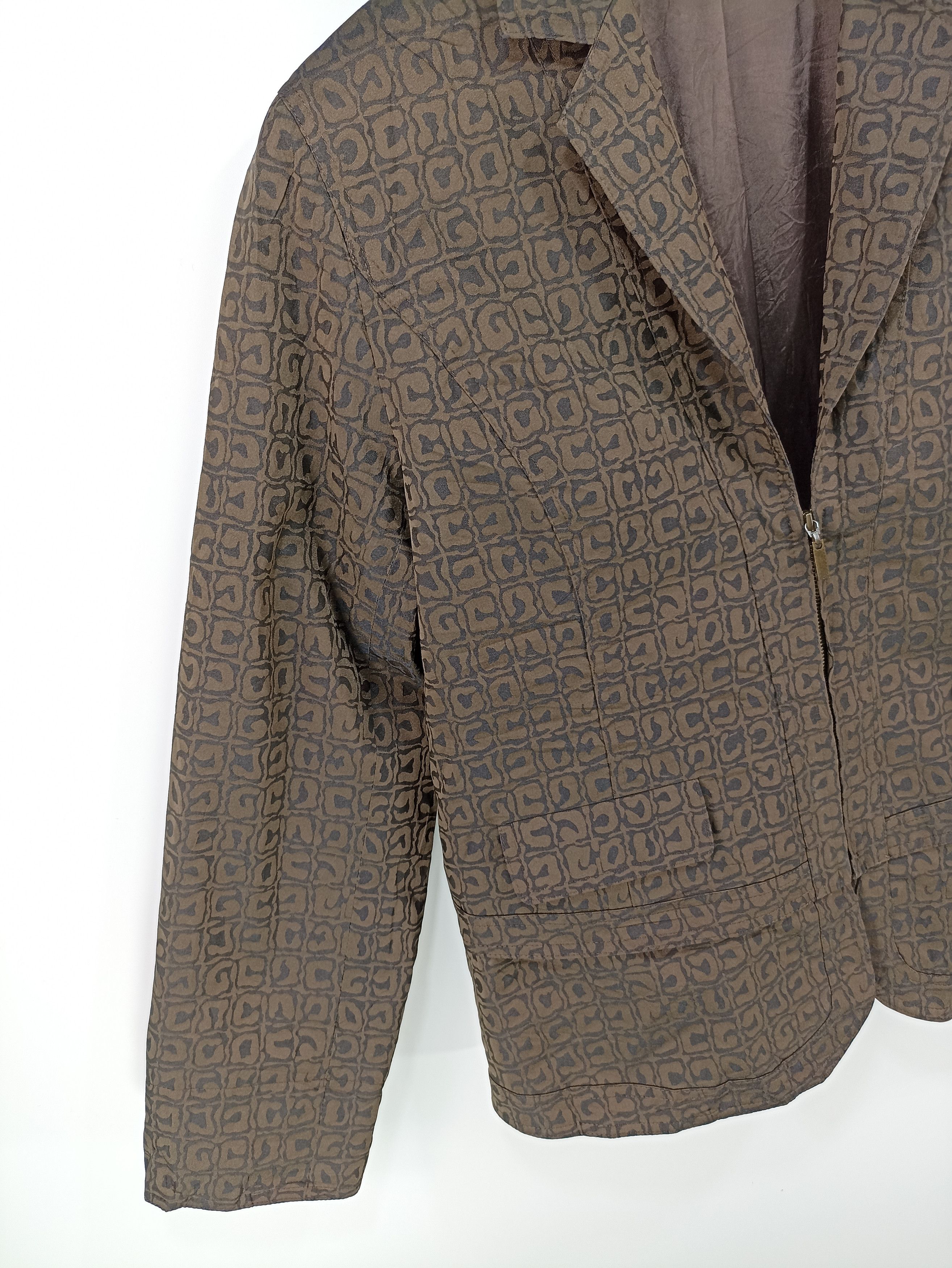 Designer × Japanese Brand Japanesebrand Monogram Cropped Button Jacket Size M / US 6-8 / IT 42-44 - 3 Thumbnail