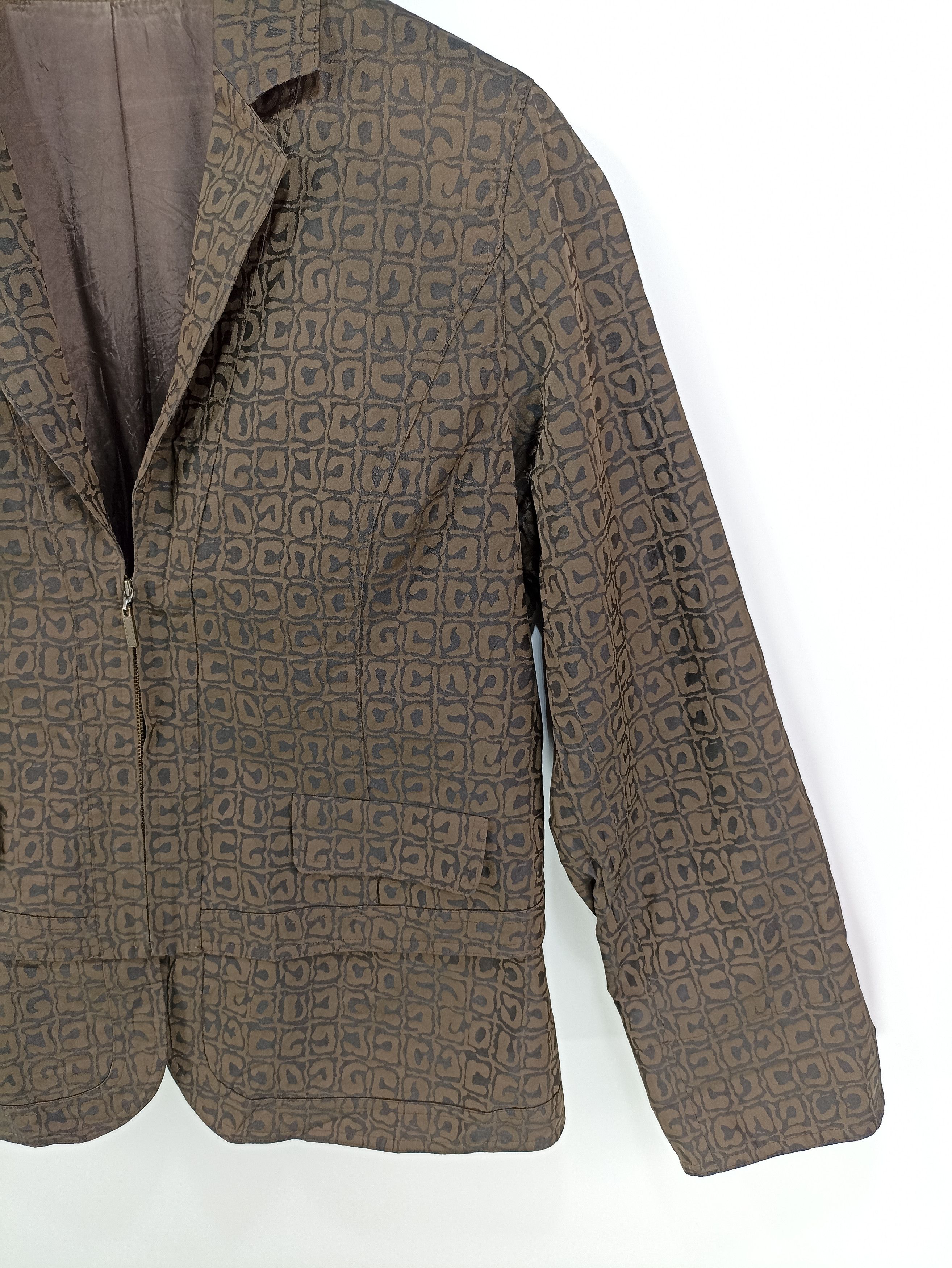 Designer × Japanese Brand Japanesebrand Monogram Cropped Button Jacket Size M / US 6-8 / IT 42-44 - 2 Thumbnail