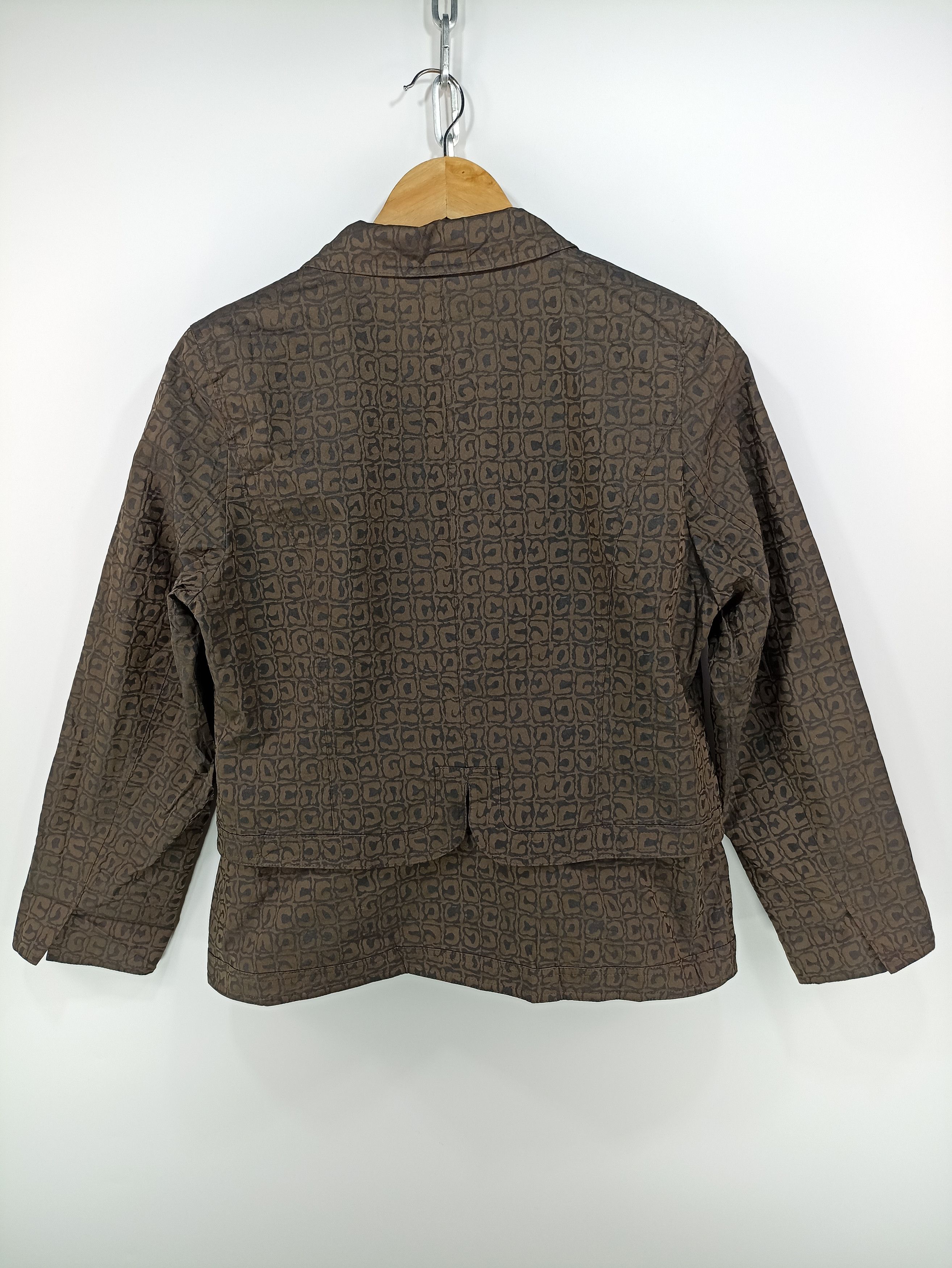 Designer × Japanese Brand Japanesebrand Monogram Cropped Button Jacket Size M / US 6-8 / IT 42-44 - 7 Thumbnail