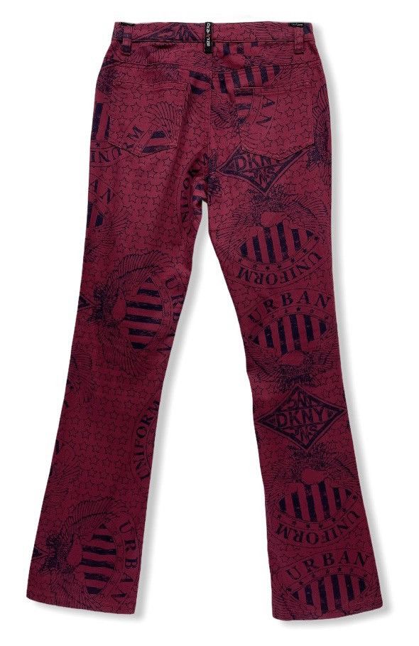 DKNY SIZE 24” DKNY Full Printed Flared Pants Size US 26 / EU 42 - 2 Thumbnail