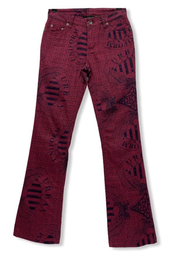 DKNY SIZE 24” DKNY Full Printed Flared Pants Size US 26 / EU 42 - 8 Thumbnail
