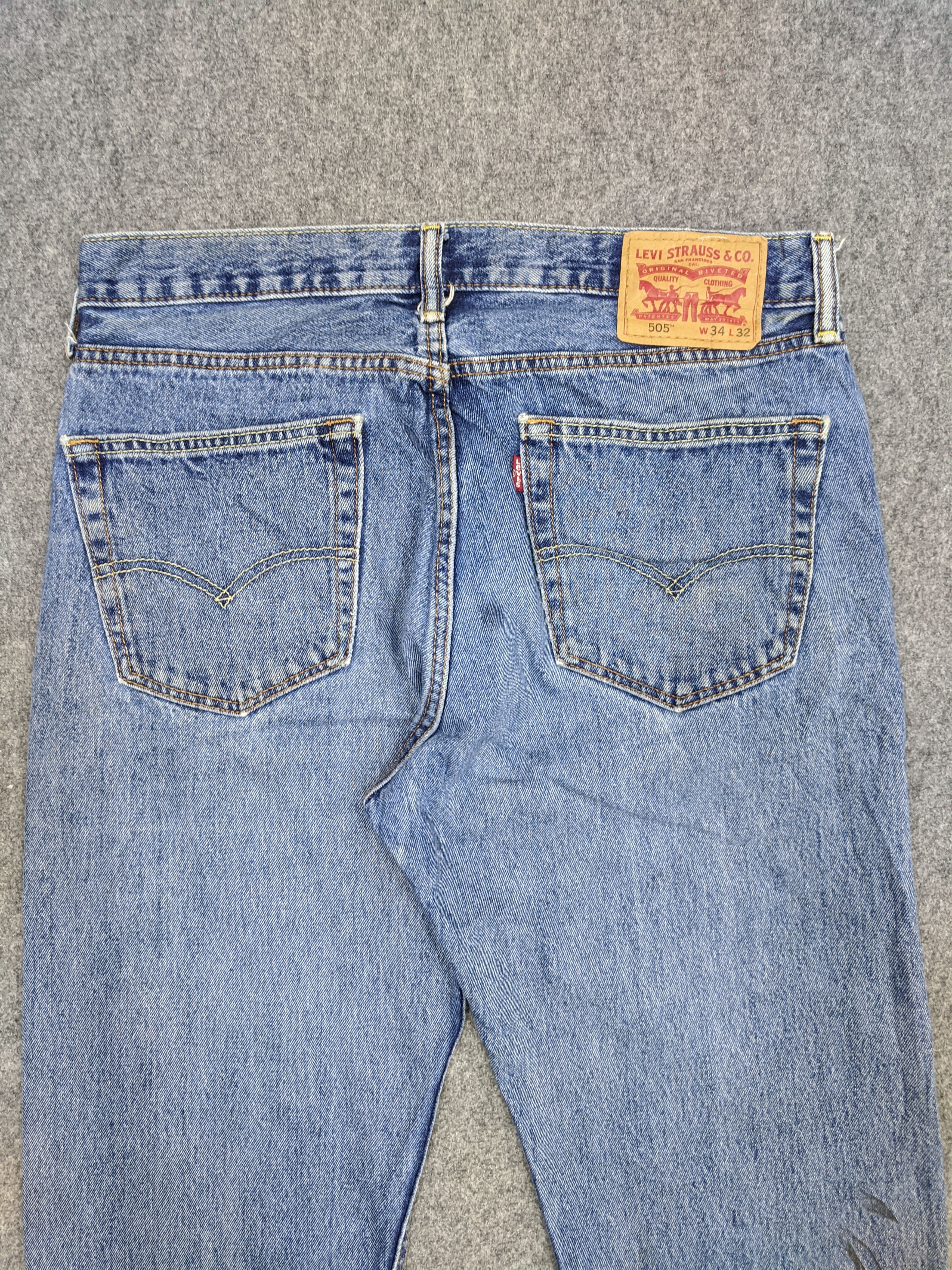 Levi's × Vintage Vintage Levis 505 Light Wash Jeans DP0828 Size US 34 / EU 50 - 4 Thumbnail