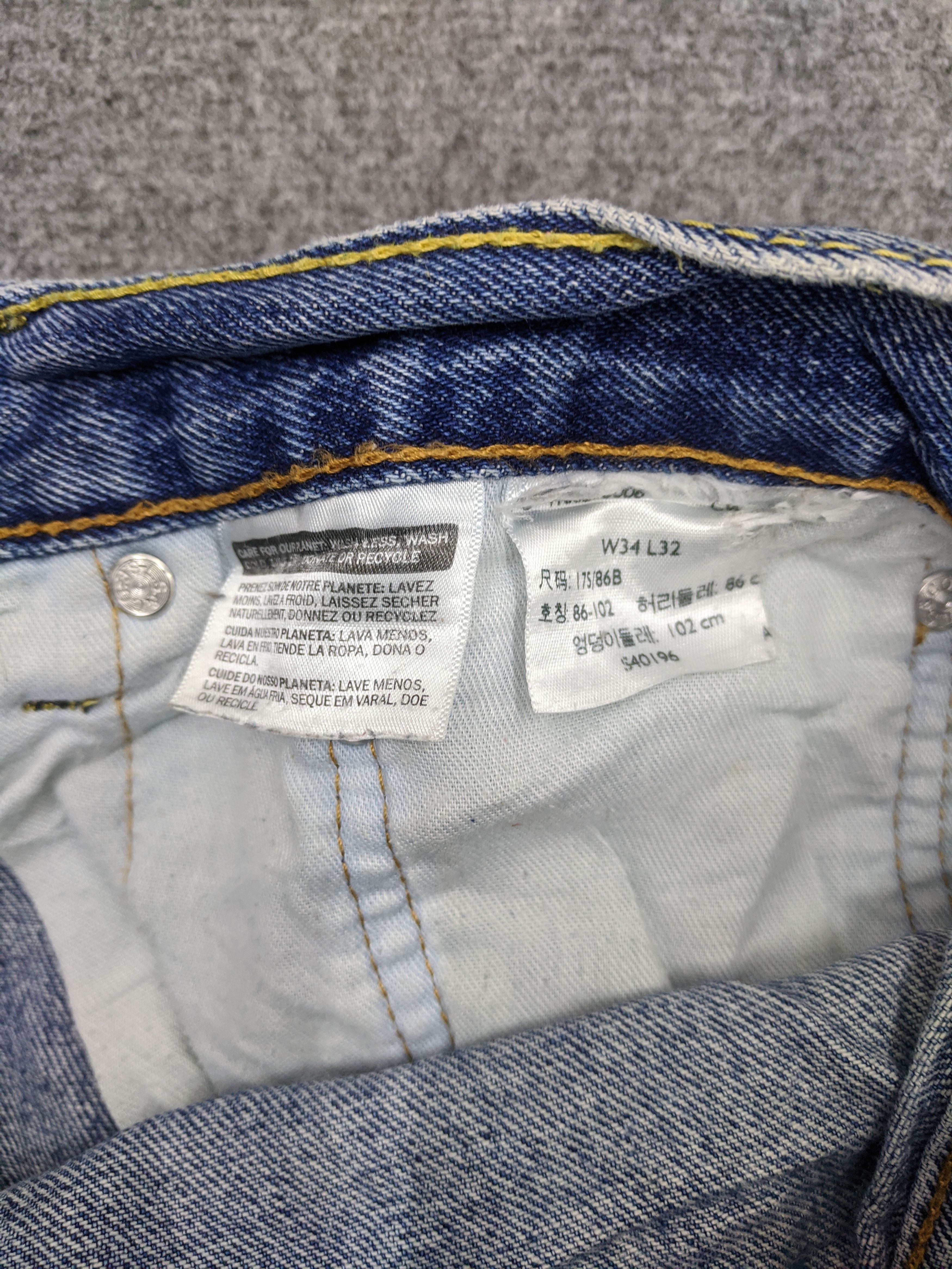 Levi's × Vintage Vintage Levis 505 Light Wash Jeans DP0828 Size US 34 / EU 50 - 6 Thumbnail