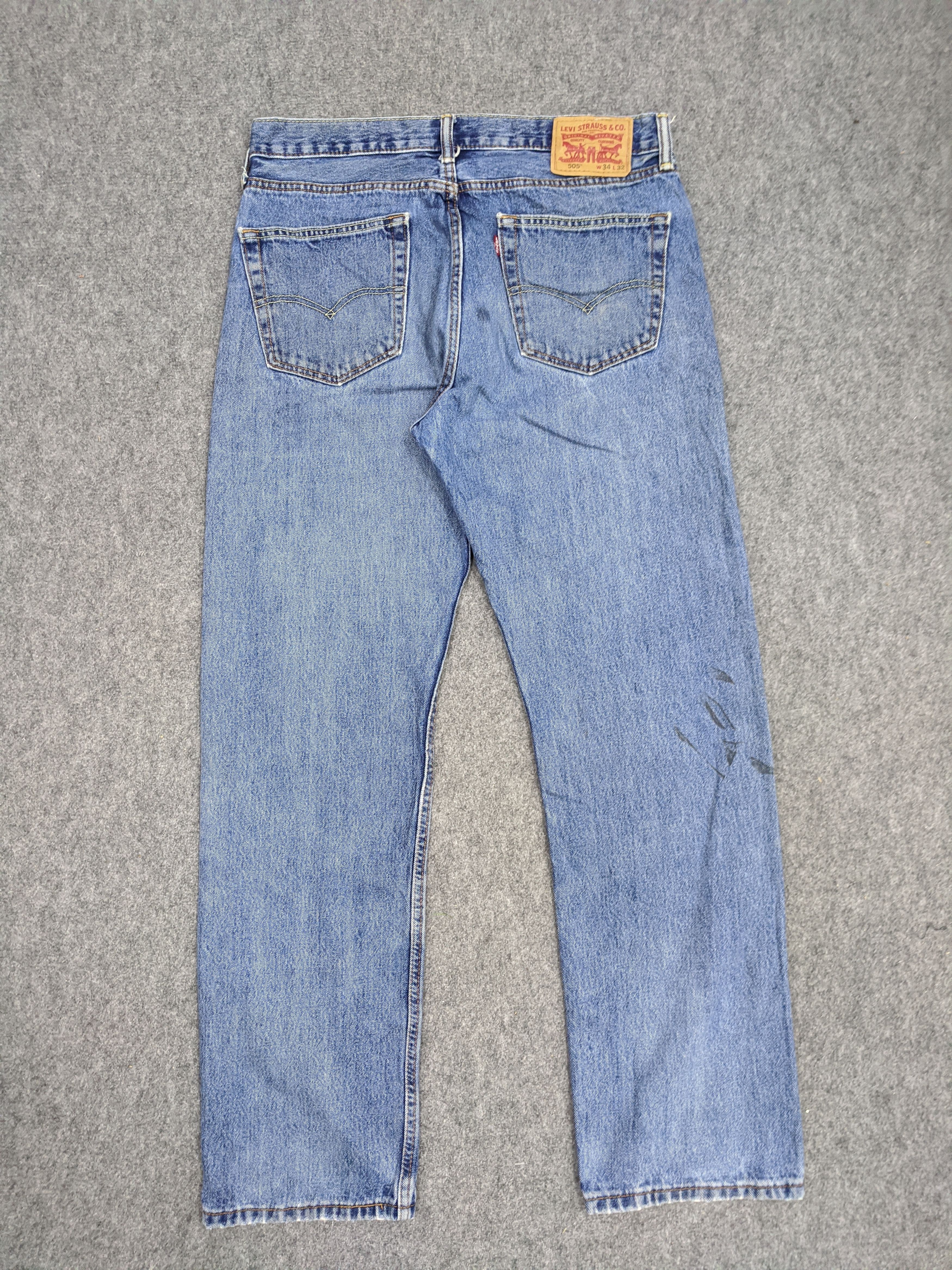 Levi's × Vintage Vintage Levis 505 Light Wash Jeans DP0828 Size US 34 / EU 50 - 3 Thumbnail