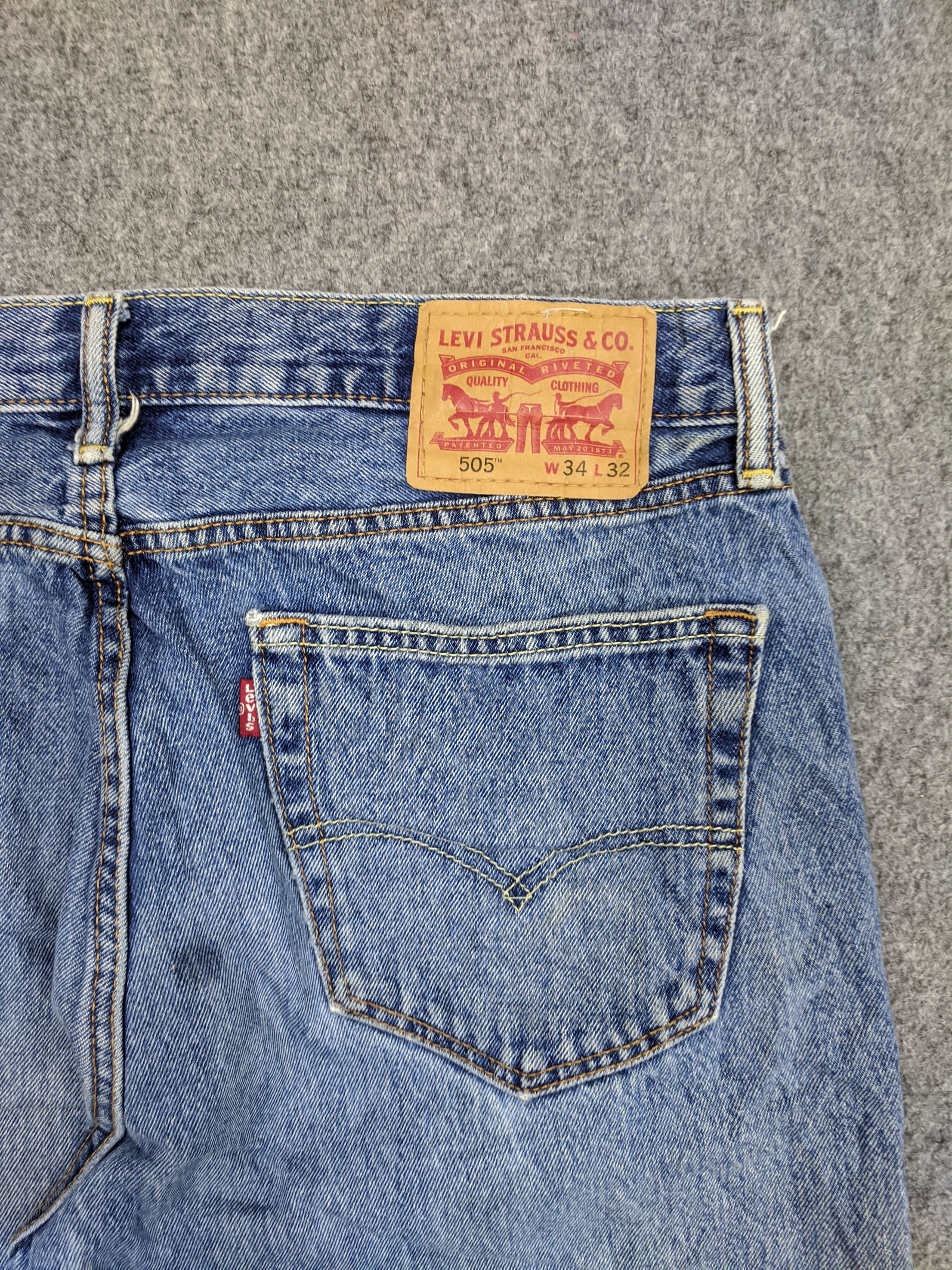 Levi's × Vintage Vintage Levis 505 Light Wash Jeans DP0828 Size US 34 / EU 50 - 11 Thumbnail