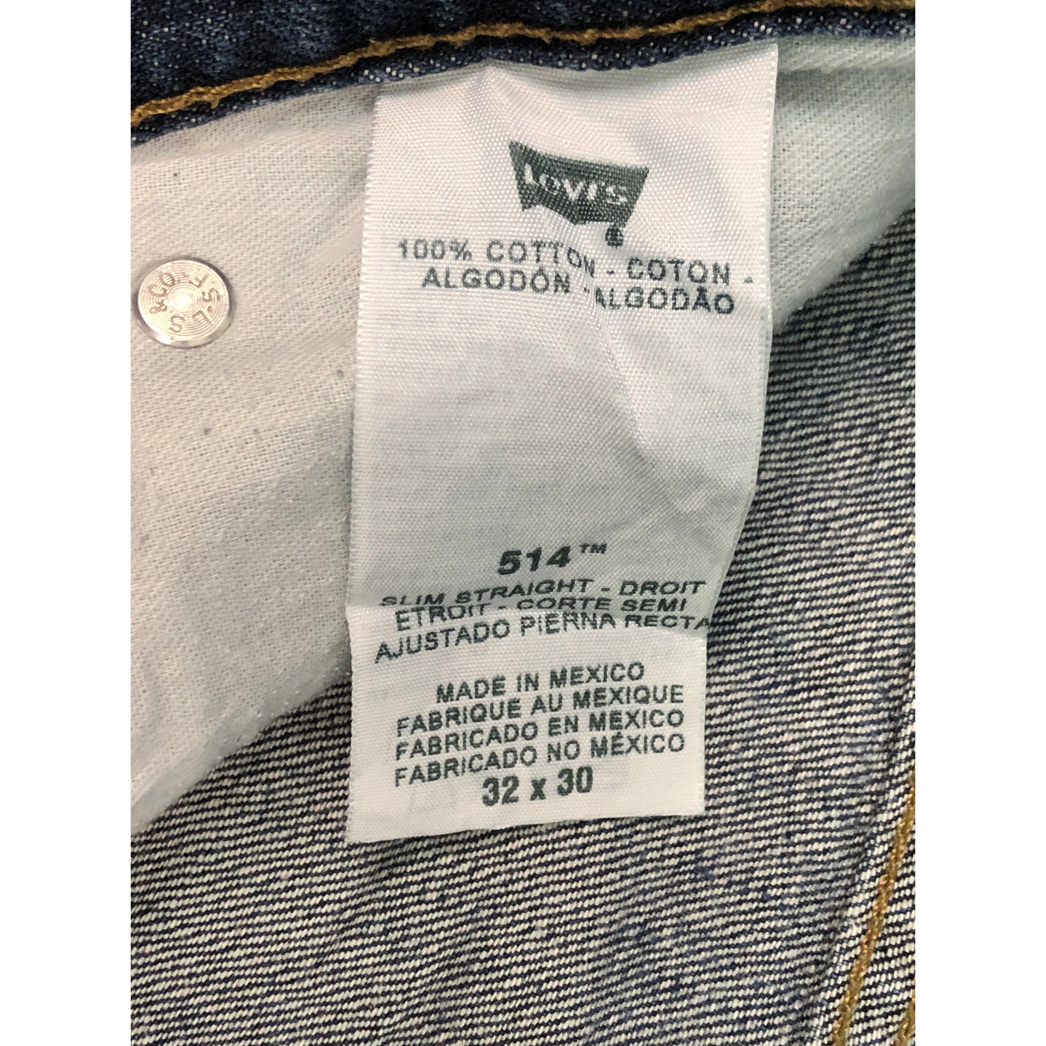 Levi's × Vintage Vintage Levis 514 Blue Denim Jeans DP0348 Size US 34 / EU 50 - 8 Thumbnail