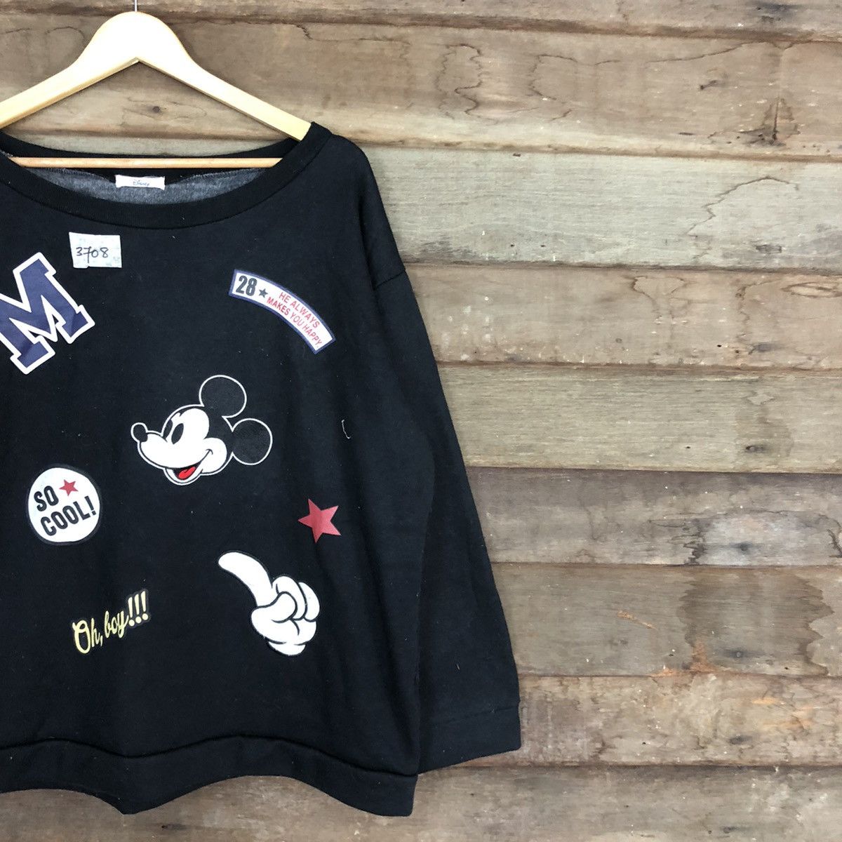 Disney Disney Mickey Mouse Black Sweatshirt #3708 Size XXL / US 16-18 / IT 52-54 - 5 Thumbnail