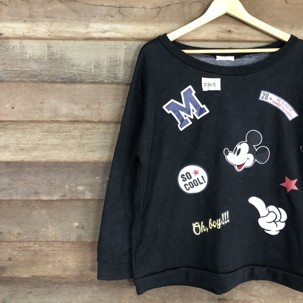 Disney Disney Mickey Mouse Black Sweatshirt #3708 Size XXL / US 16-18 / IT 52-54 - 7 Thumbnail