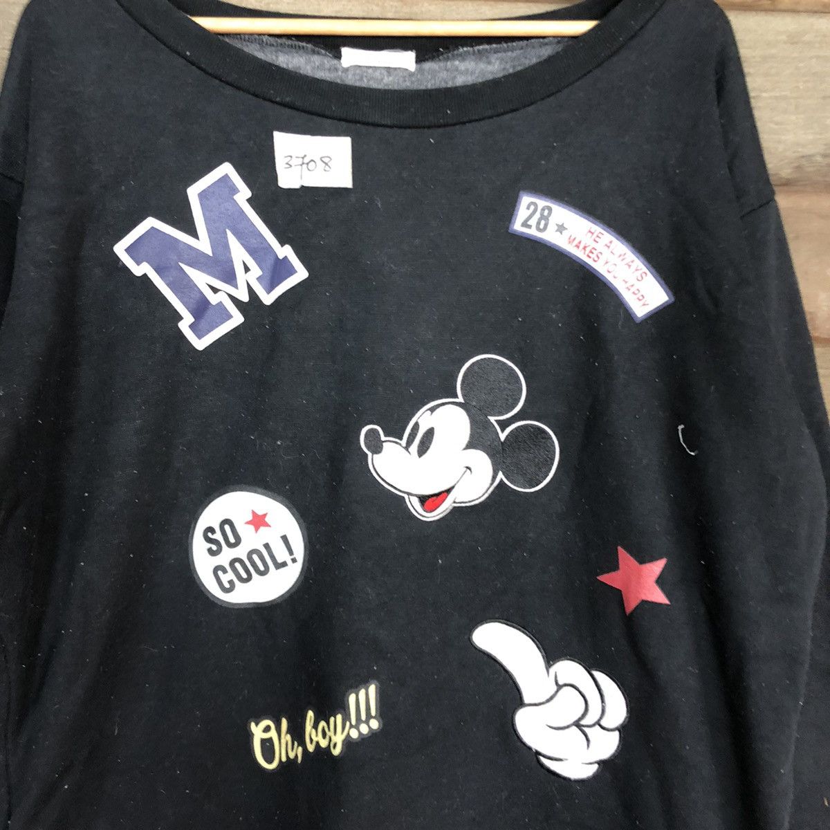 Disney Disney Mickey Mouse Black Sweatshirt #3708 Size XXL / US 16-18 / IT 52-54 - 10 Thumbnail