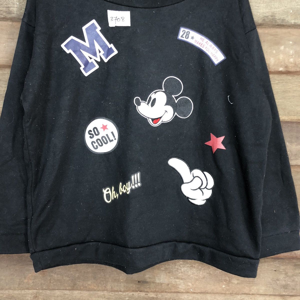 Disney Disney Mickey Mouse Black Sweatshirt #3708 Size XXL / US 16-18 / IT 52-54 - 8 Thumbnail